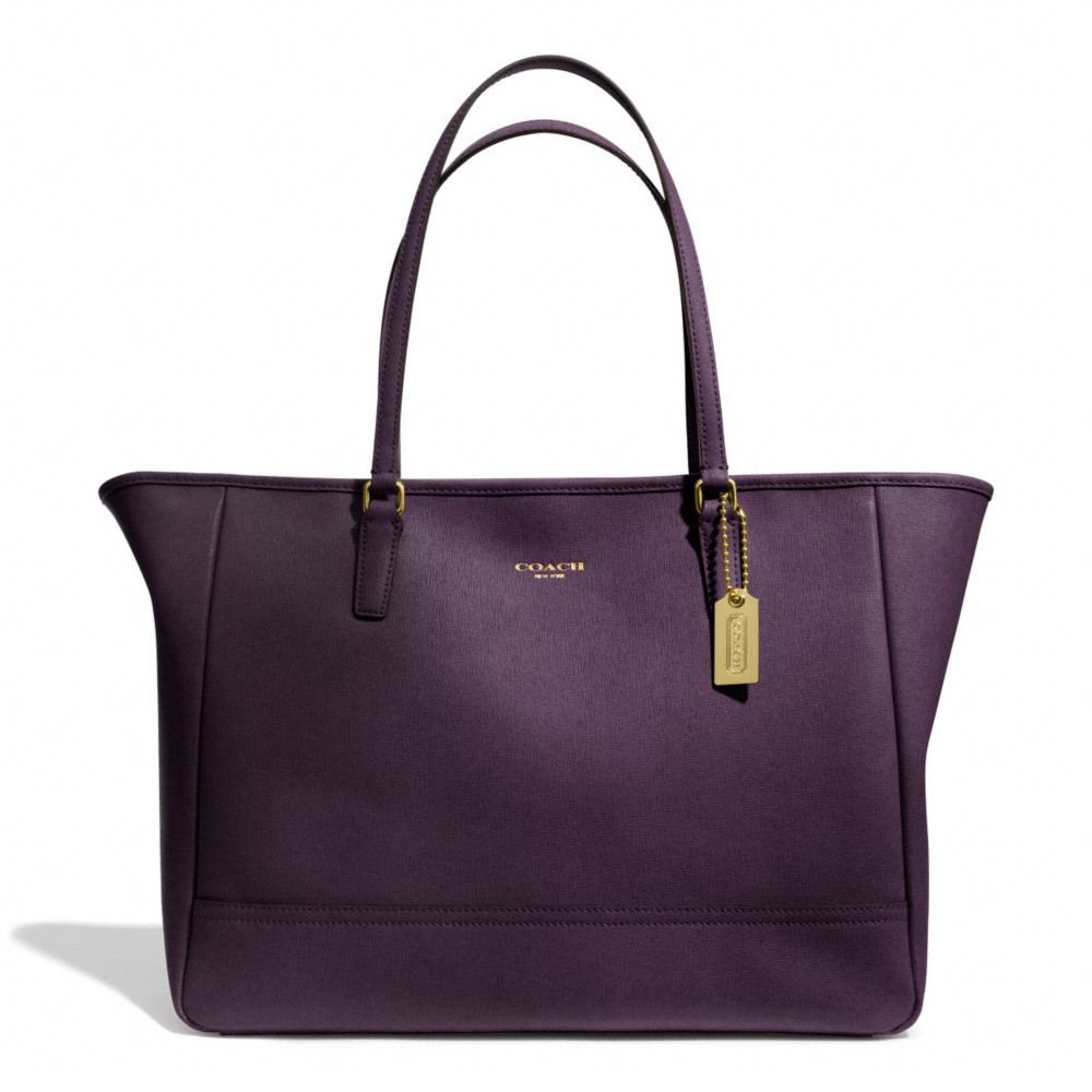 coach reversible tote purple