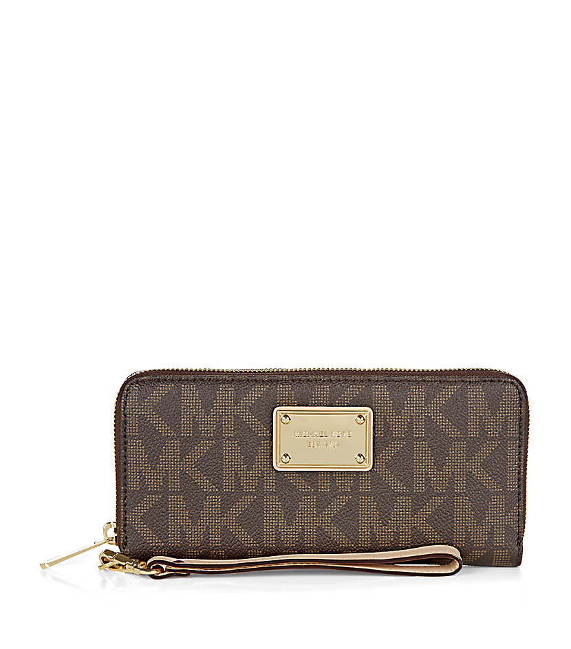 Michael Michael Kors Continental Iphone Case in Brown | Lyst