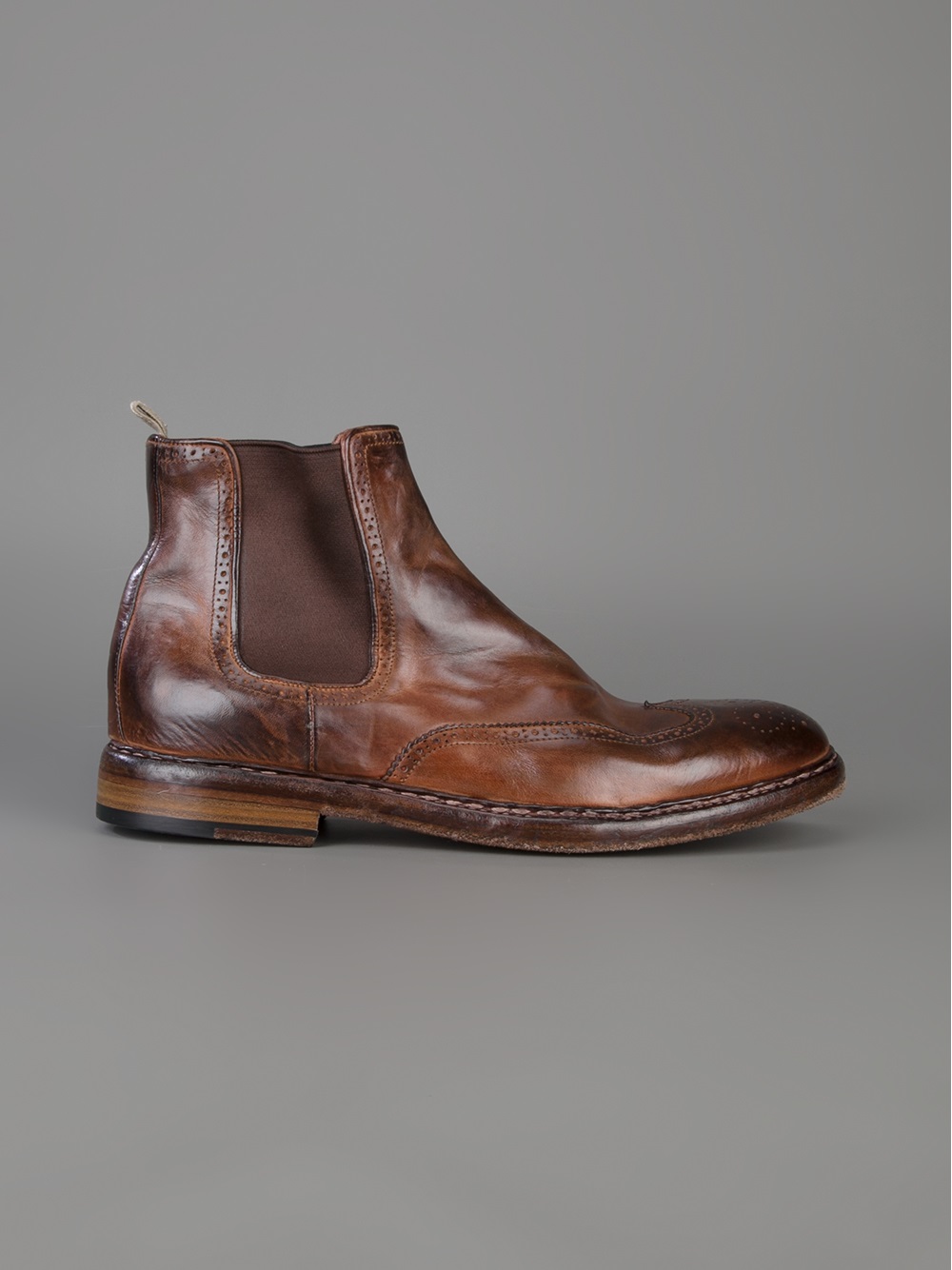 officine creative mens boots officine creative brogue chelsea boots in brown for lyst officine creative mens boots officine creative brogue chelsea boots in brown for lyst