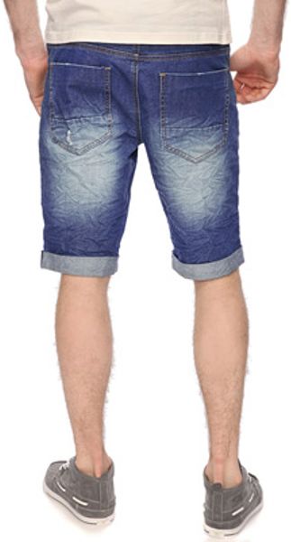 21men Cuffed Denim Shorts in Blue for Men (DENIM WASHED) | Lyst