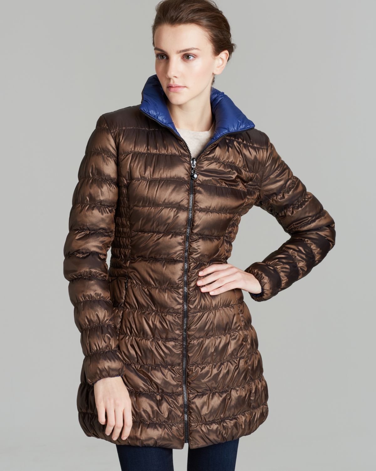 Lyst Laundry by Shelli Segal Down Coat Reversible Packable