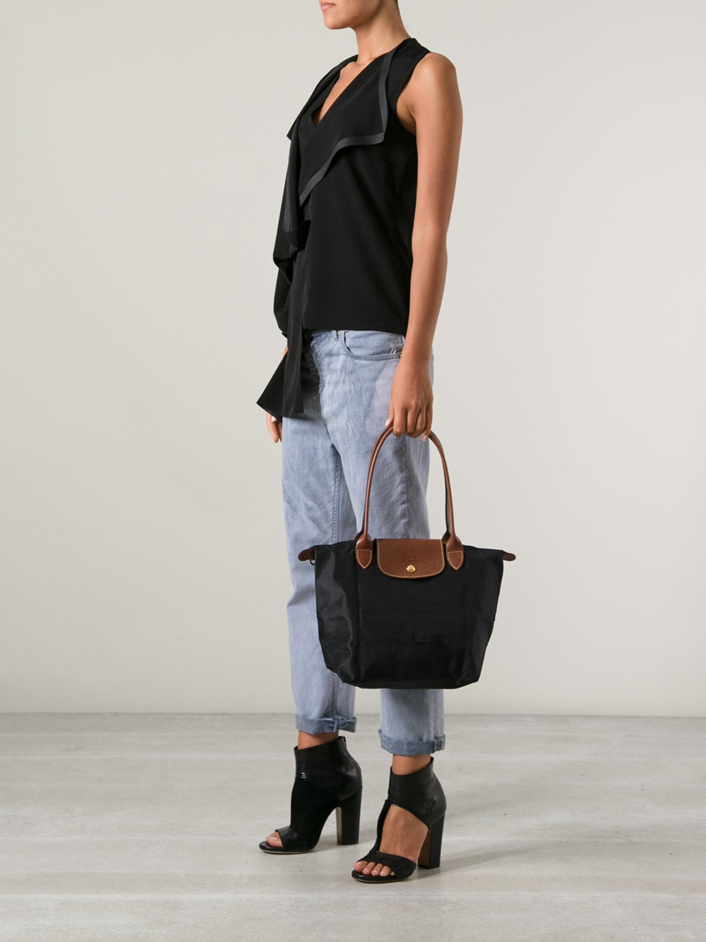 Longchamp Black Small Le Pliage Original Tote Bag Harrods UK | soldamaq ...
