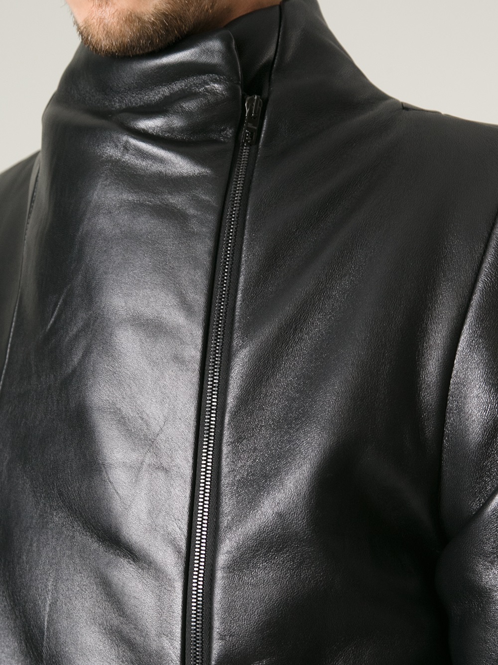 Rad Hourani Reversible Leather Jacket In Black For Men Lyst Gallery