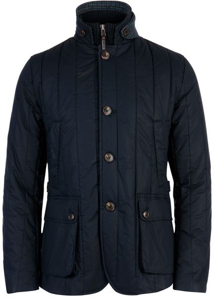 Ted Baker Kereed Vertical Quilted Jacket in Blue for Men (Navy) | Lyst