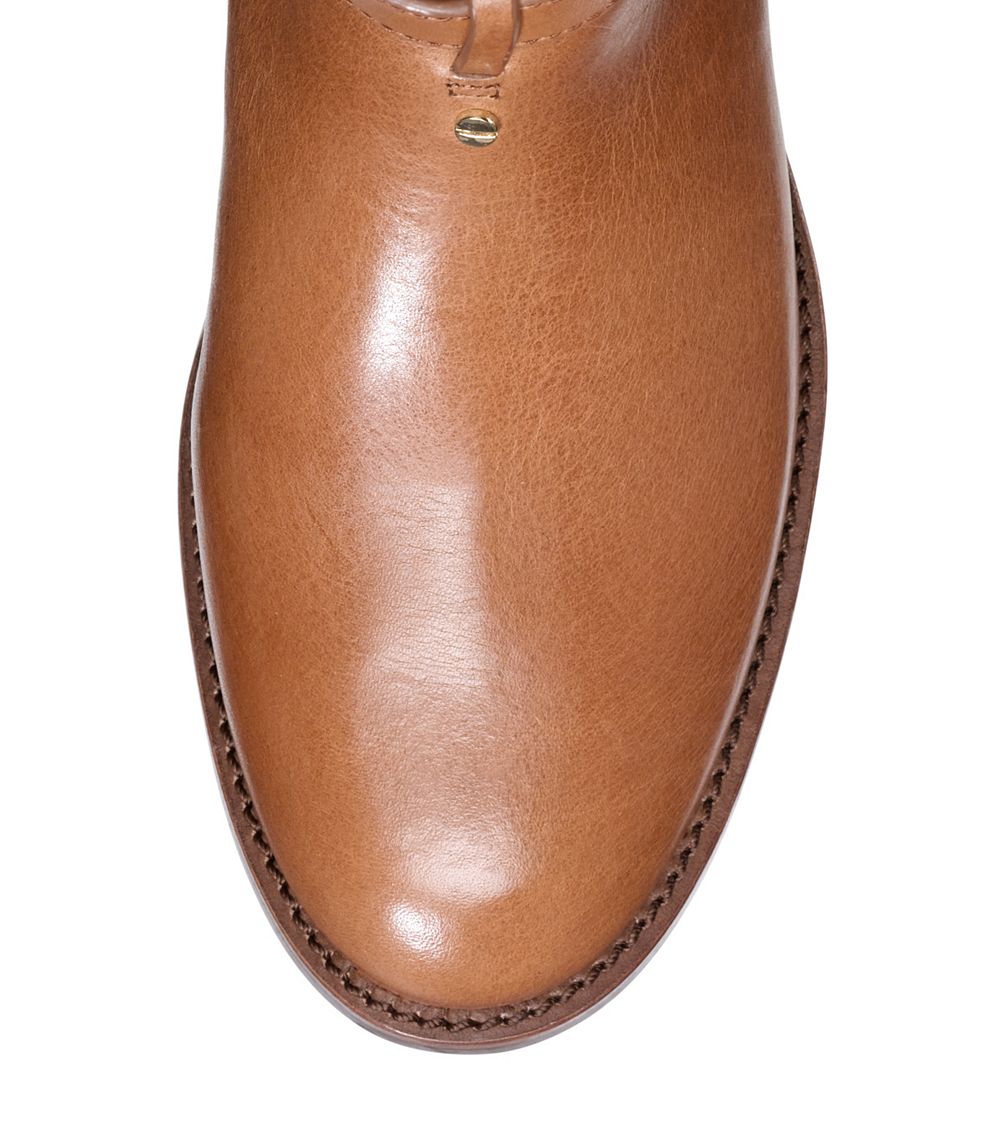 tory burch riding boots brown