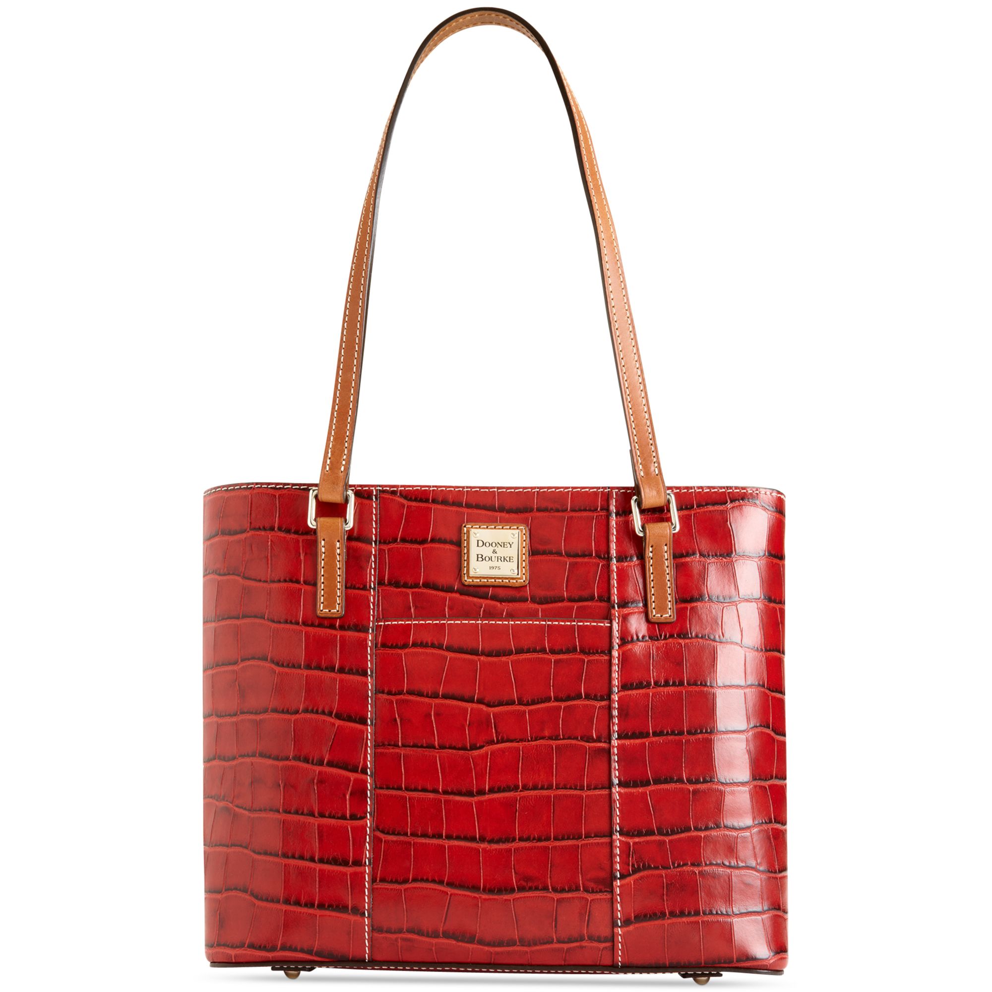 dooney and bourke red leather tote