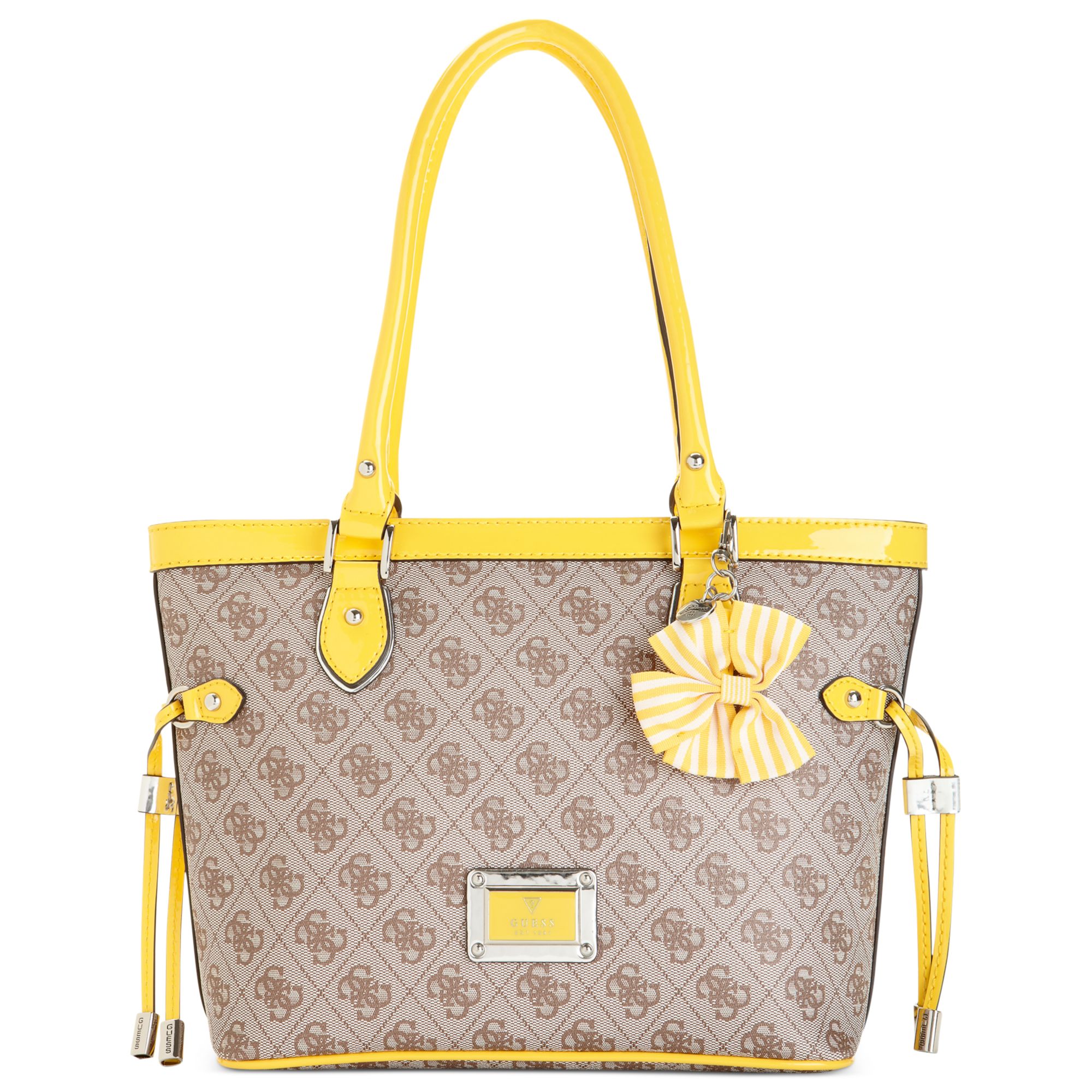Guess Handbag Skya Small Carryall in Yellow Lyst