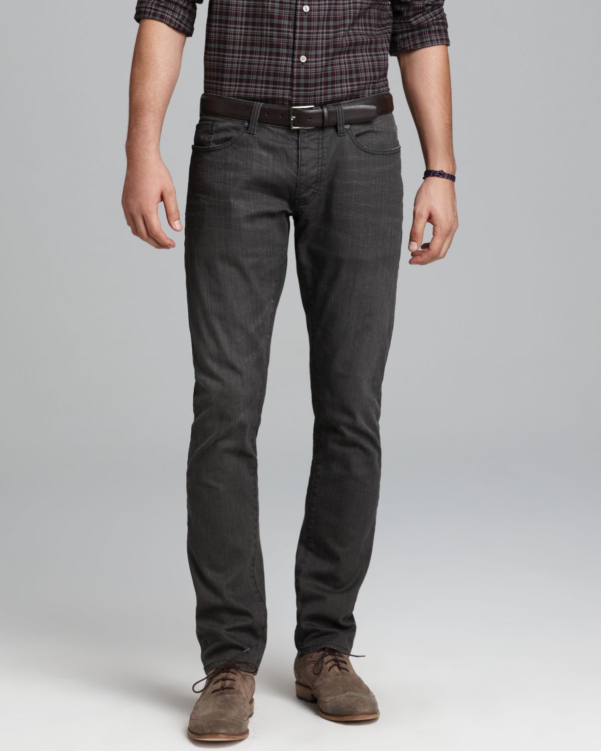 John Varvatos Usa Jeans Bowery Straight Fit In Slate Gray In Gray For 9422