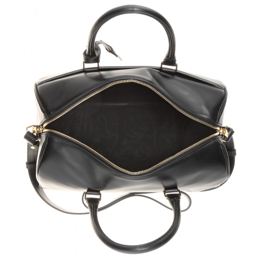 Lyst Saint Laurent Duffle 6 Leather Bowling Bag in Gray