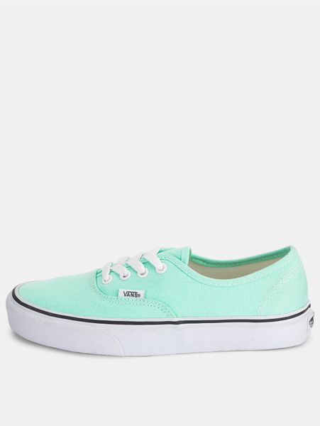 Vans Vans Authentic Trainers in Green (mint/white) | Lyst
