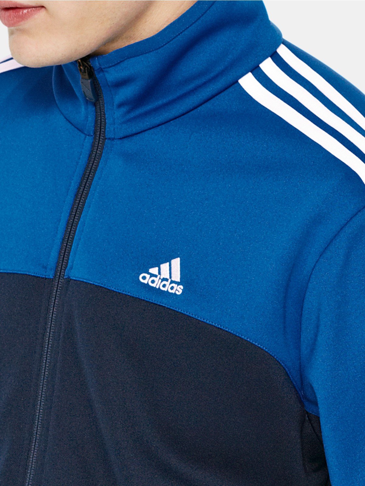 Adidas 3 Stripe Iconic Mens Poly Tracksuit in Blue for Men (navy/blue ...