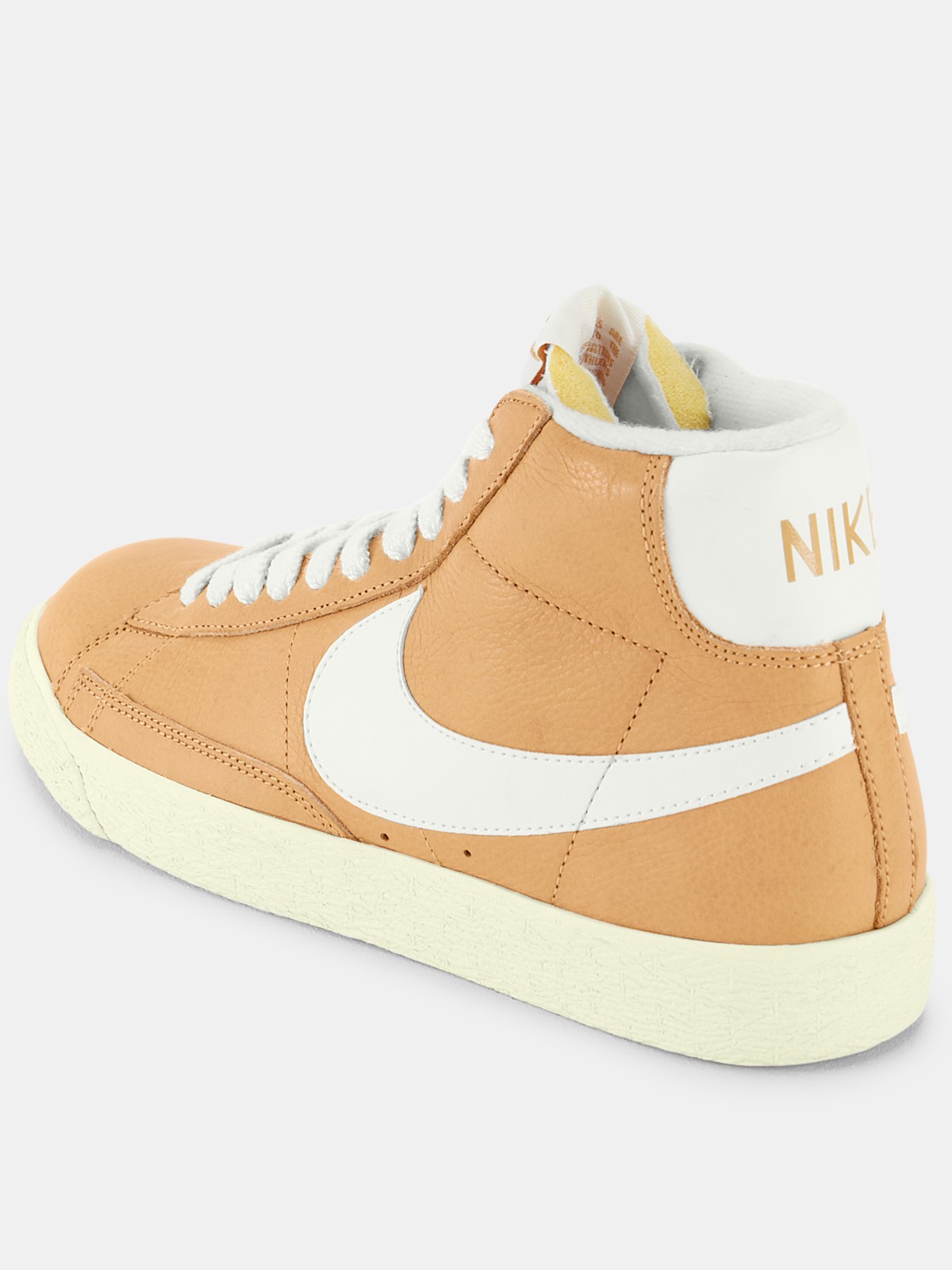 nike blazer mid premium leather beige trainers