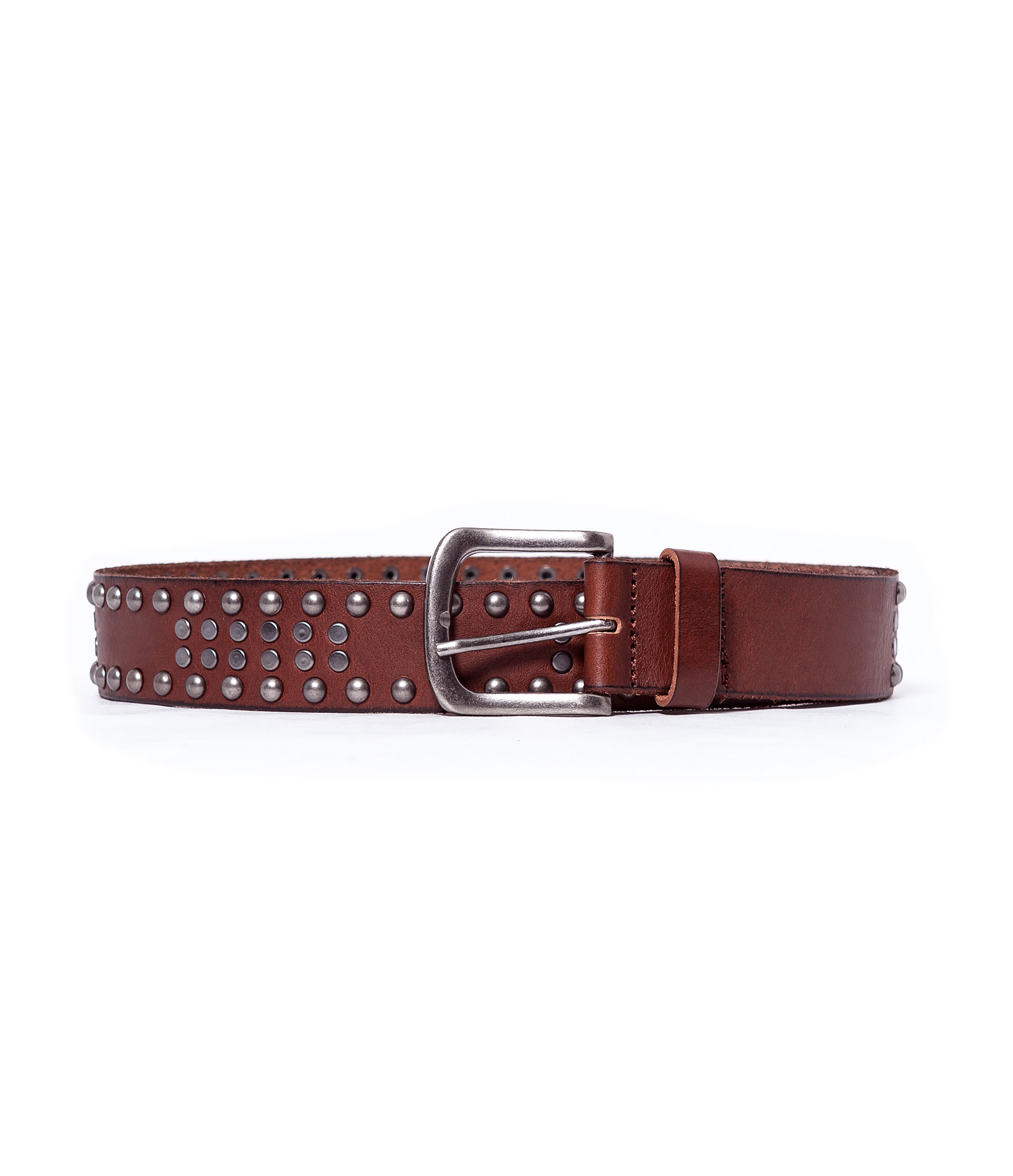Zara Studded Belt in Brown for Men Lyst