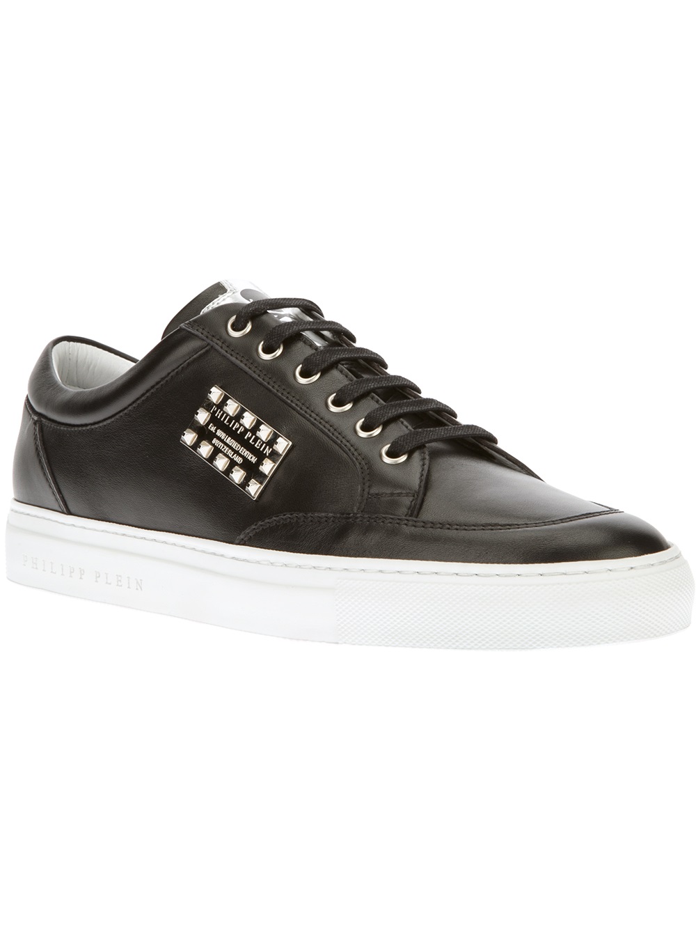 philipp plein sneakers lyst philipp plein studded plaque sneaker in black for philipp plein sneakers lyst philipp plein studded plaque sneaker in black for