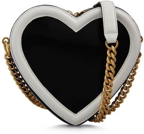 Stella Mccartney Sailor Heart Cross Body Bag in Black | Lyst