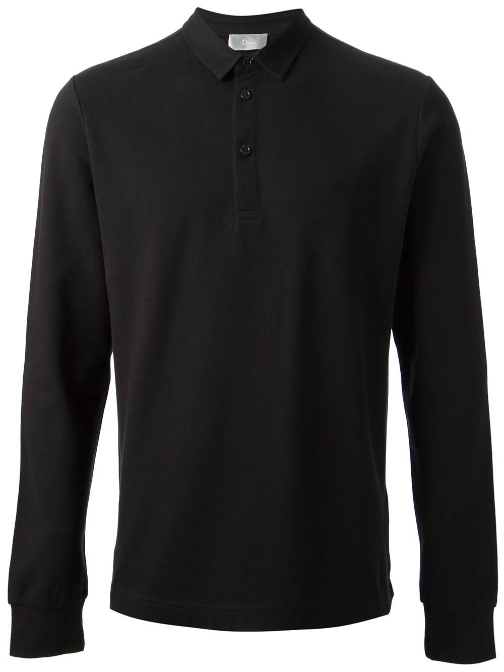 Lyst - Dior Dior Long Sleeve Polo Shirt in Black for Men