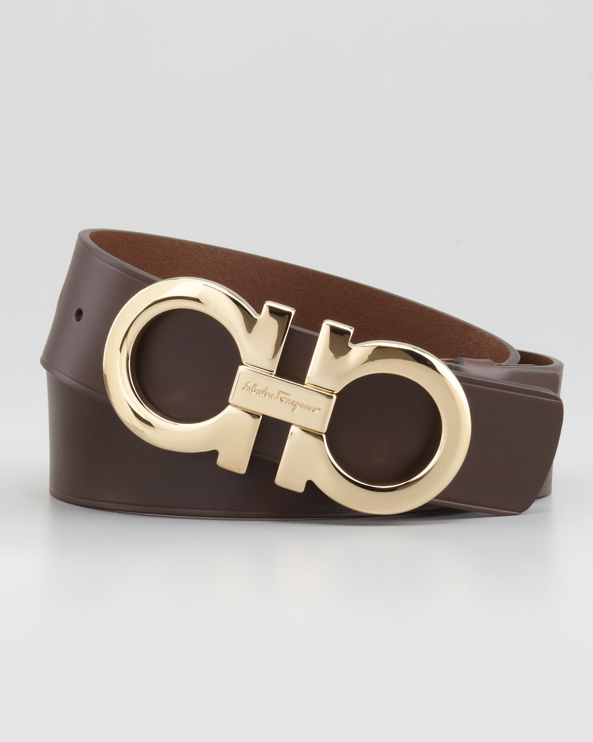  Ferragamo  Large gancini buckle  Belt in Brown for Men Lyst