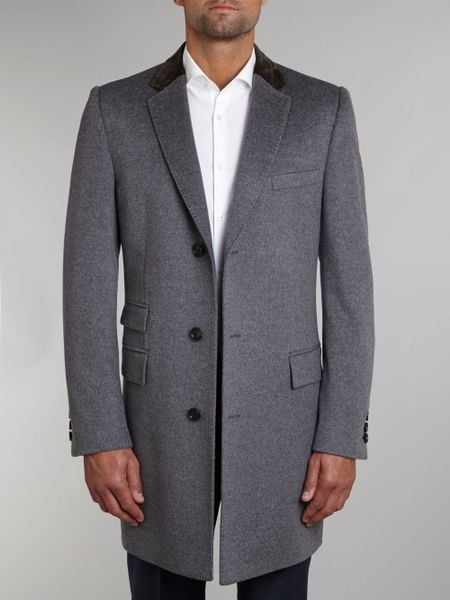 Hugo Boss Cashmere Blend Ledger Columbo Stratus Coat in Gray for Men ...