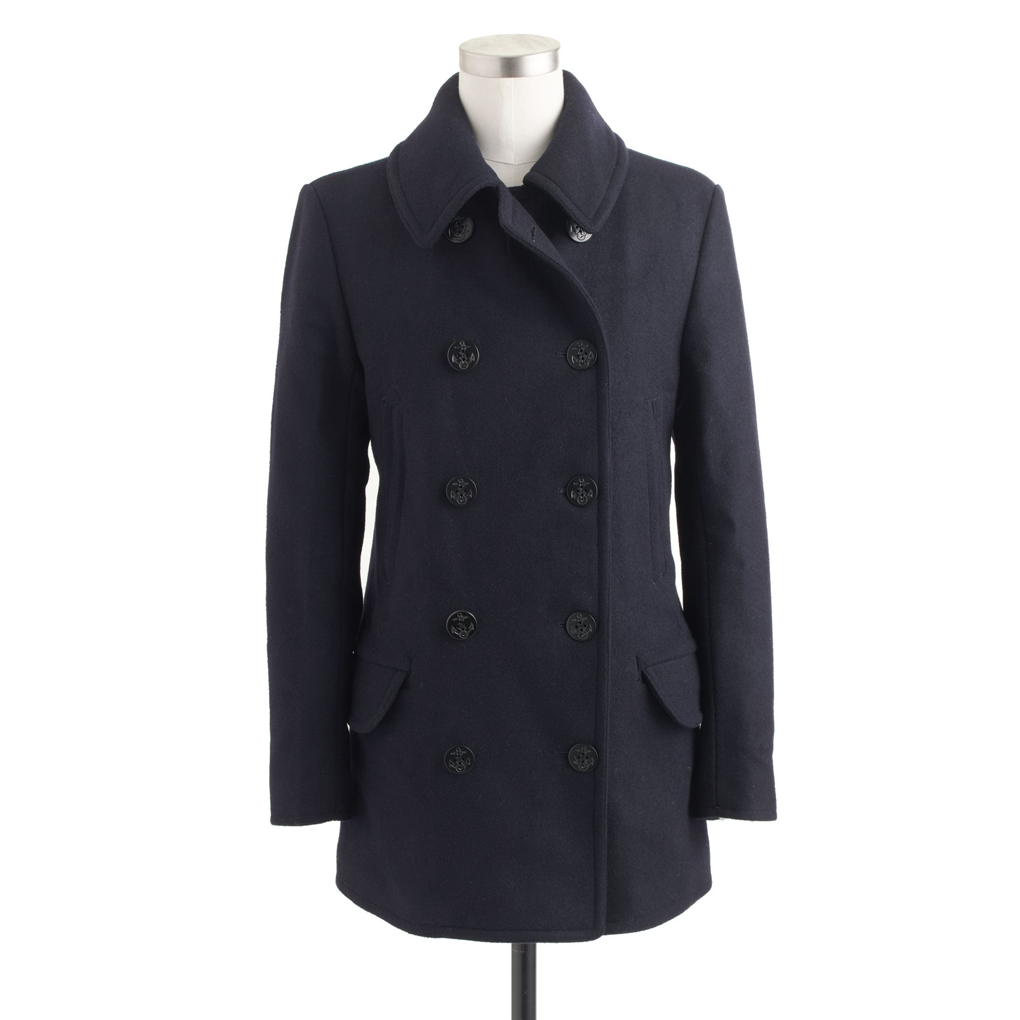 J.crew Dock Peacoat With Thinsulate in Blue for Men | Lyst