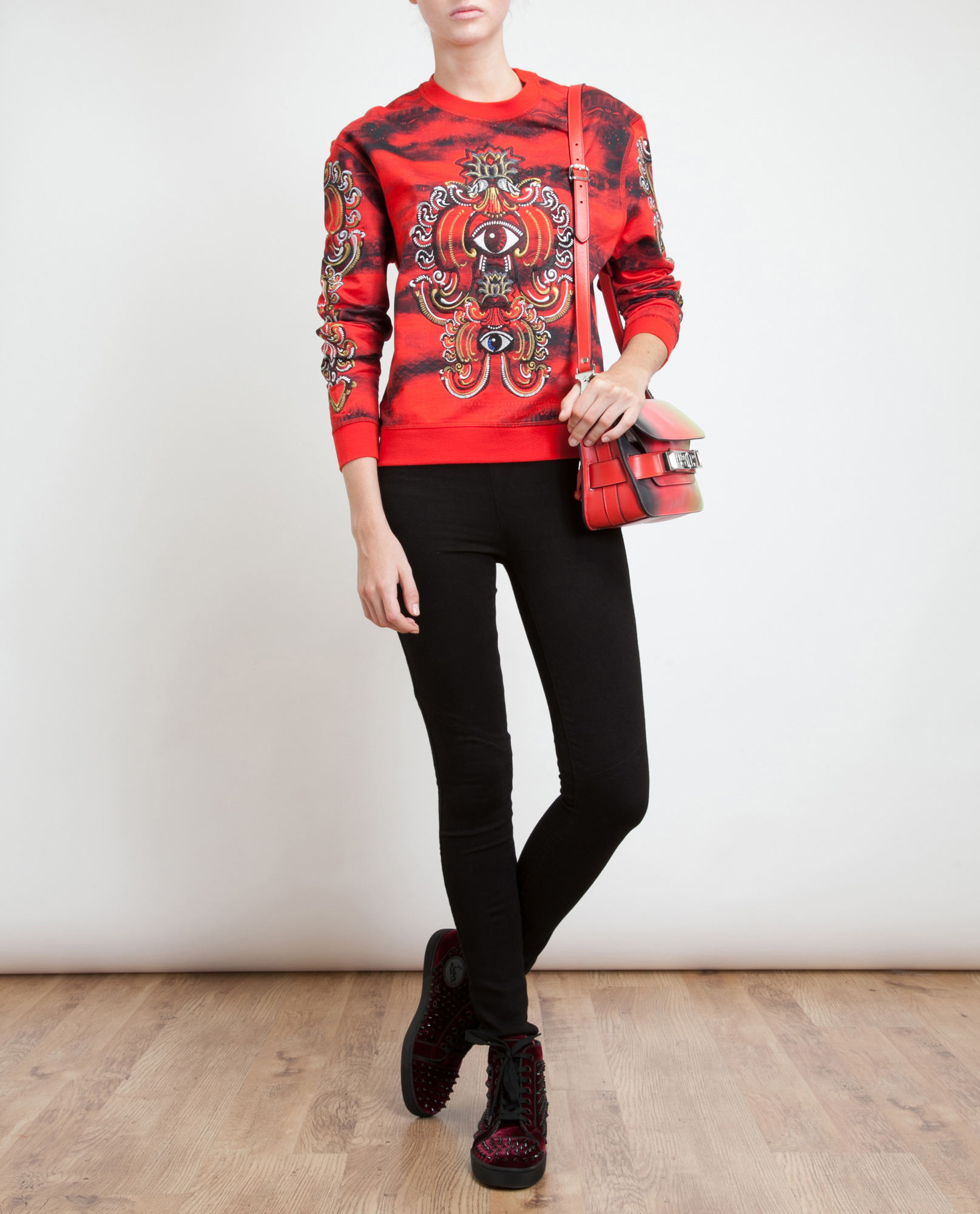 Christian louboutin Louis Orlato Studded Velvet Hitops in Purple ...  