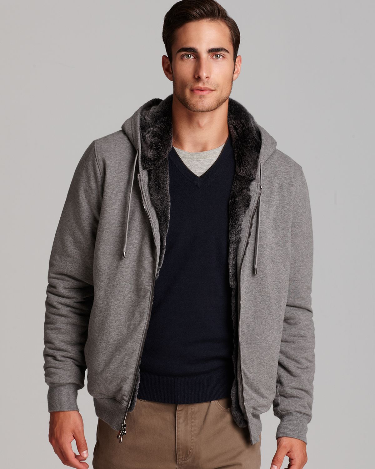 michael kors men's black hoodie