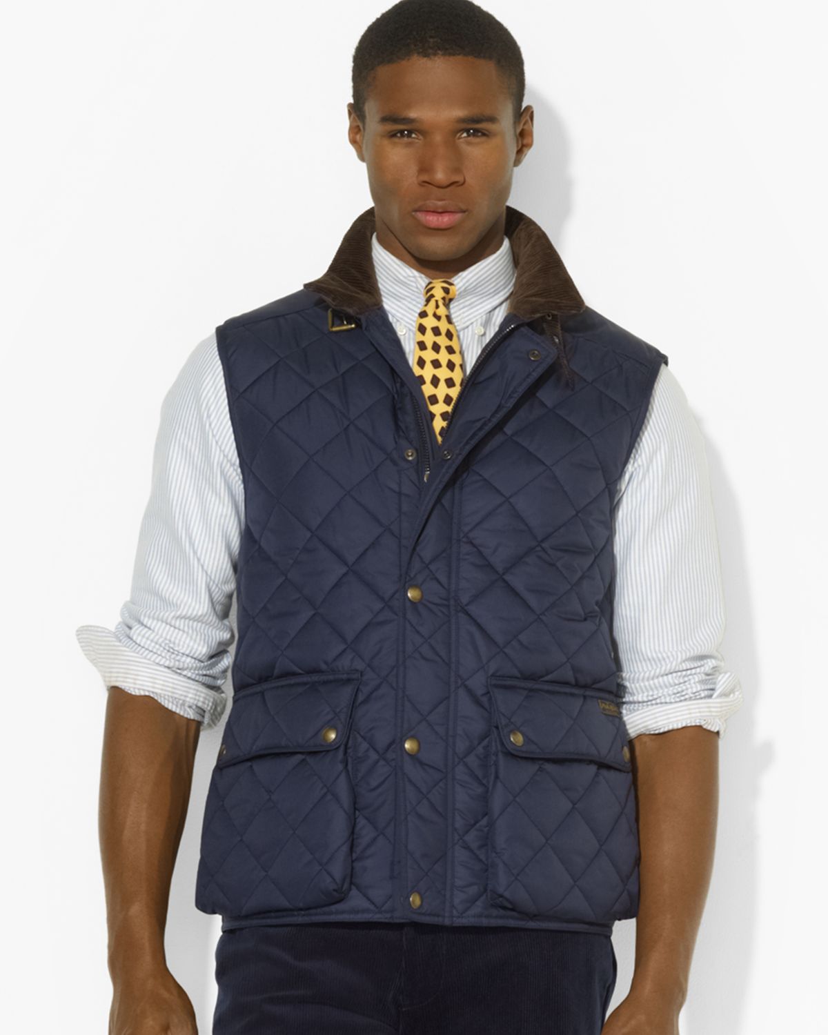 Lyst - Ralph Lauren Polo Quilted Epson Vest in Blue for Men