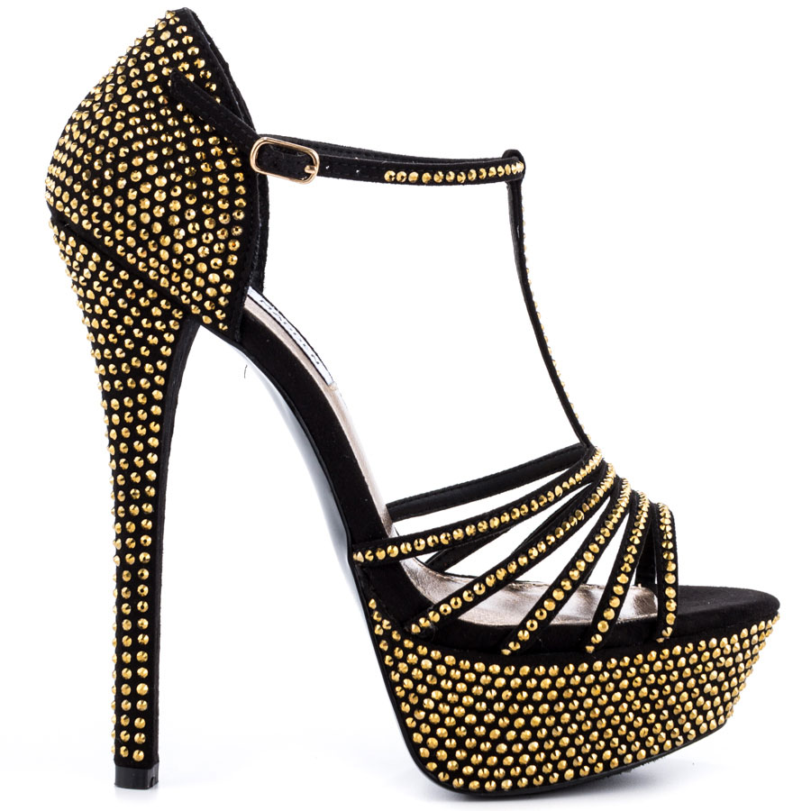 black and gold steve madden