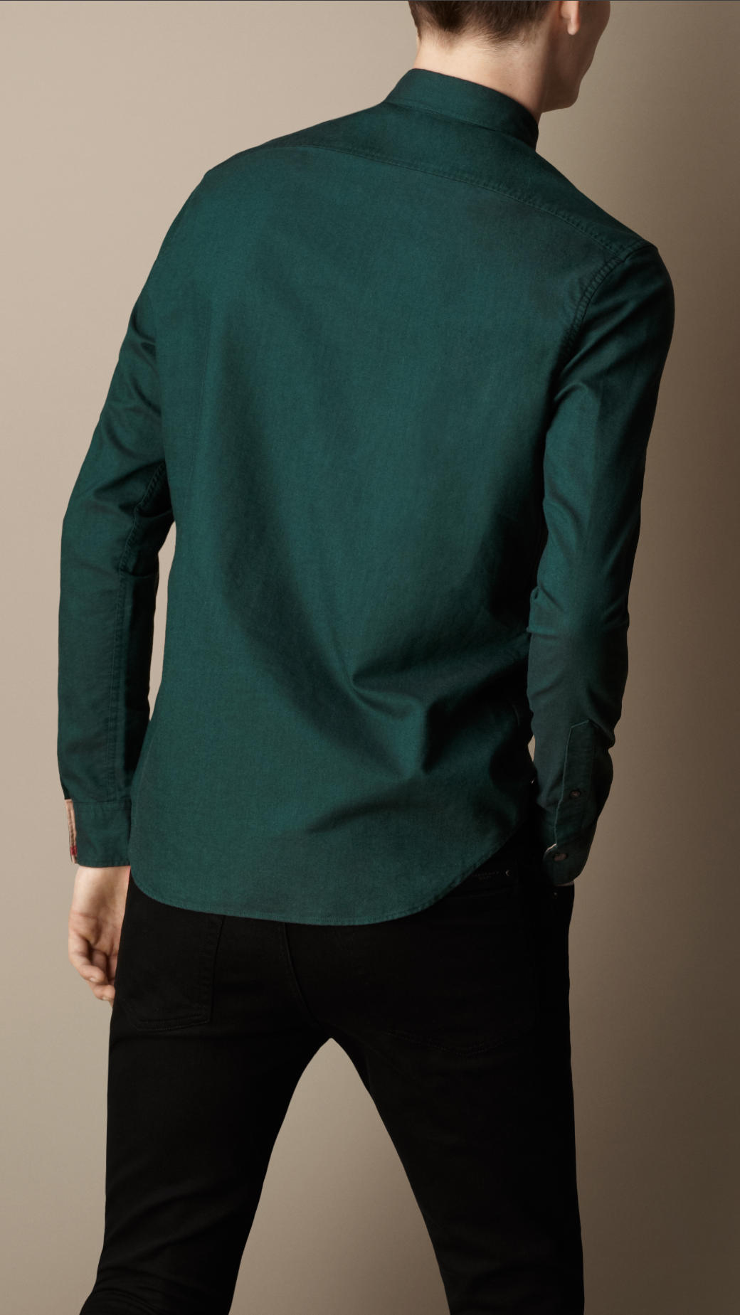 Lyst - Burberry Buttondown Cotton Shirt in Green for Men
