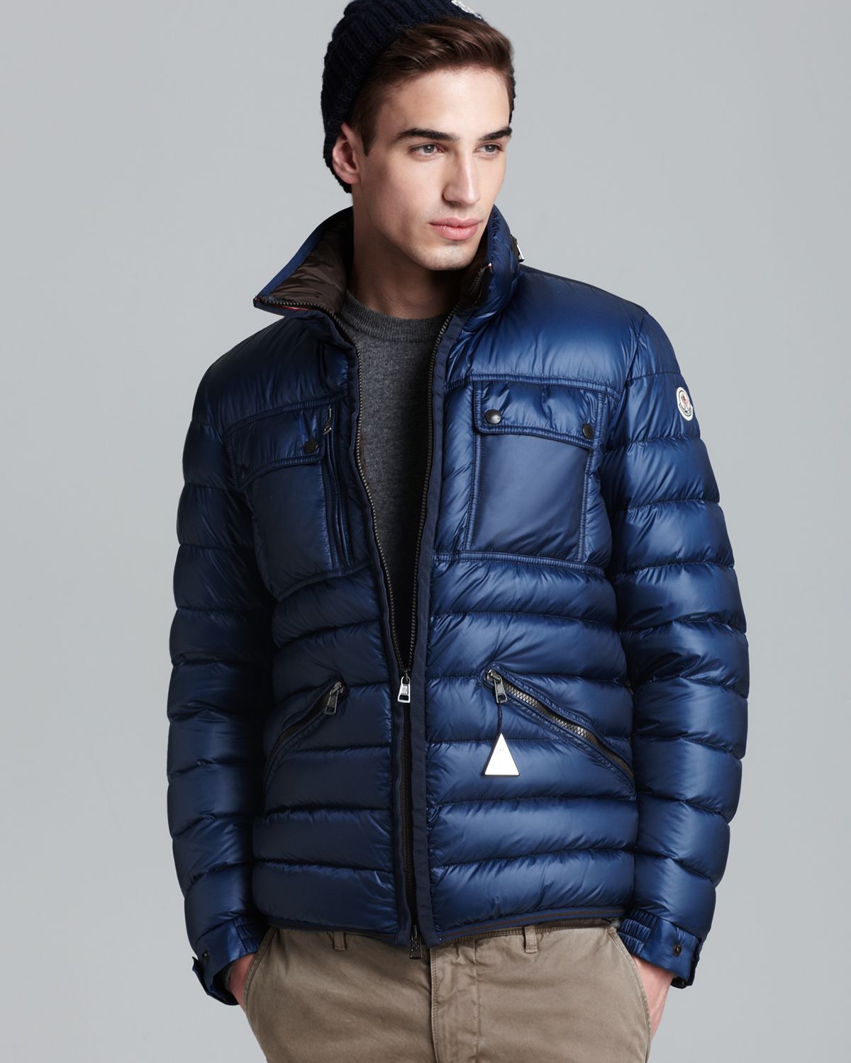 Lyst - Moncler Norbert Down Puffer Jacket in Blue for Men