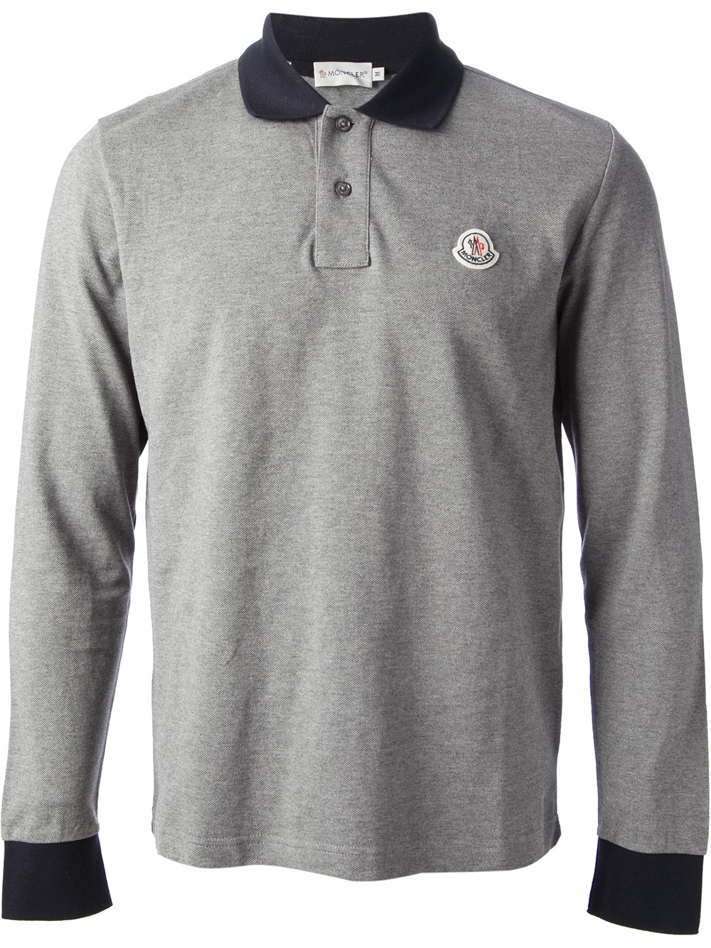 mens moncler polo long sleeve