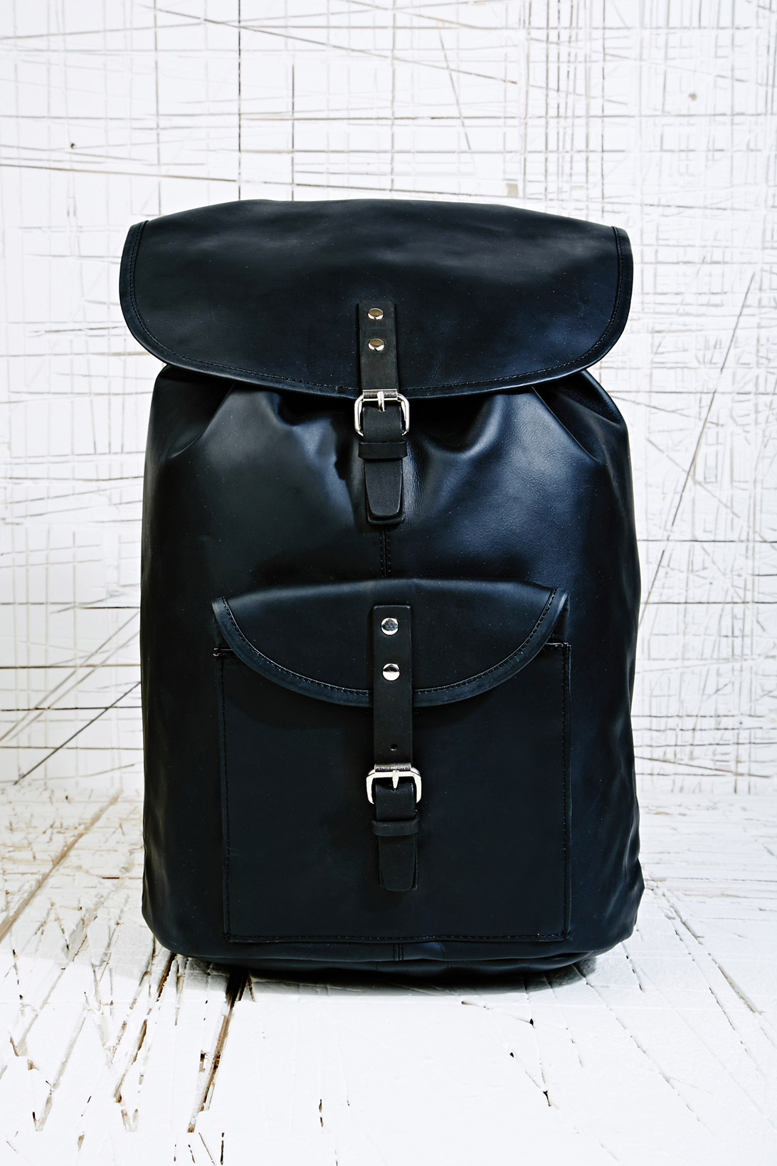 Sandqvist Helmer Leather Backpack in Black in Black for Men - Lyst