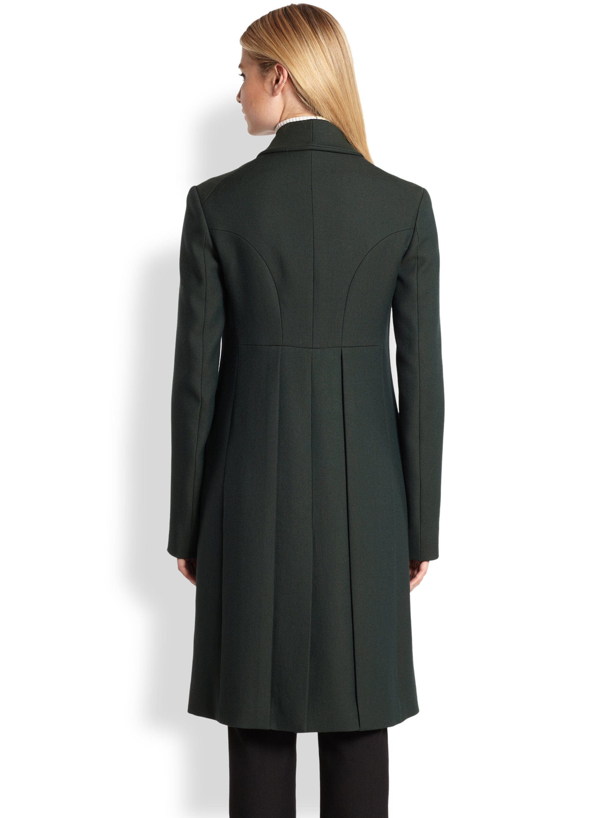Lyst - The Row Norson Wool Coat in Green