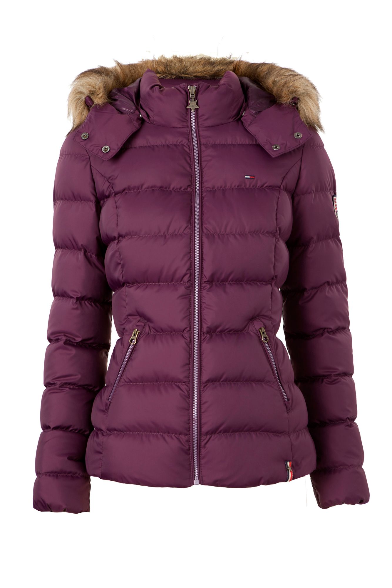 hilfiger martina hooded jacket in purple lyst hilfiger martina hooded jacket in purple lyst