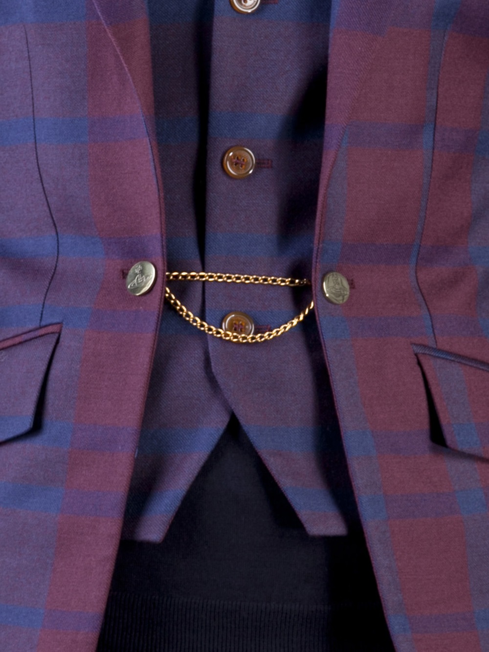 Lyst Vivienne Westwood Cable Chain Link Blazer in Blue for Men