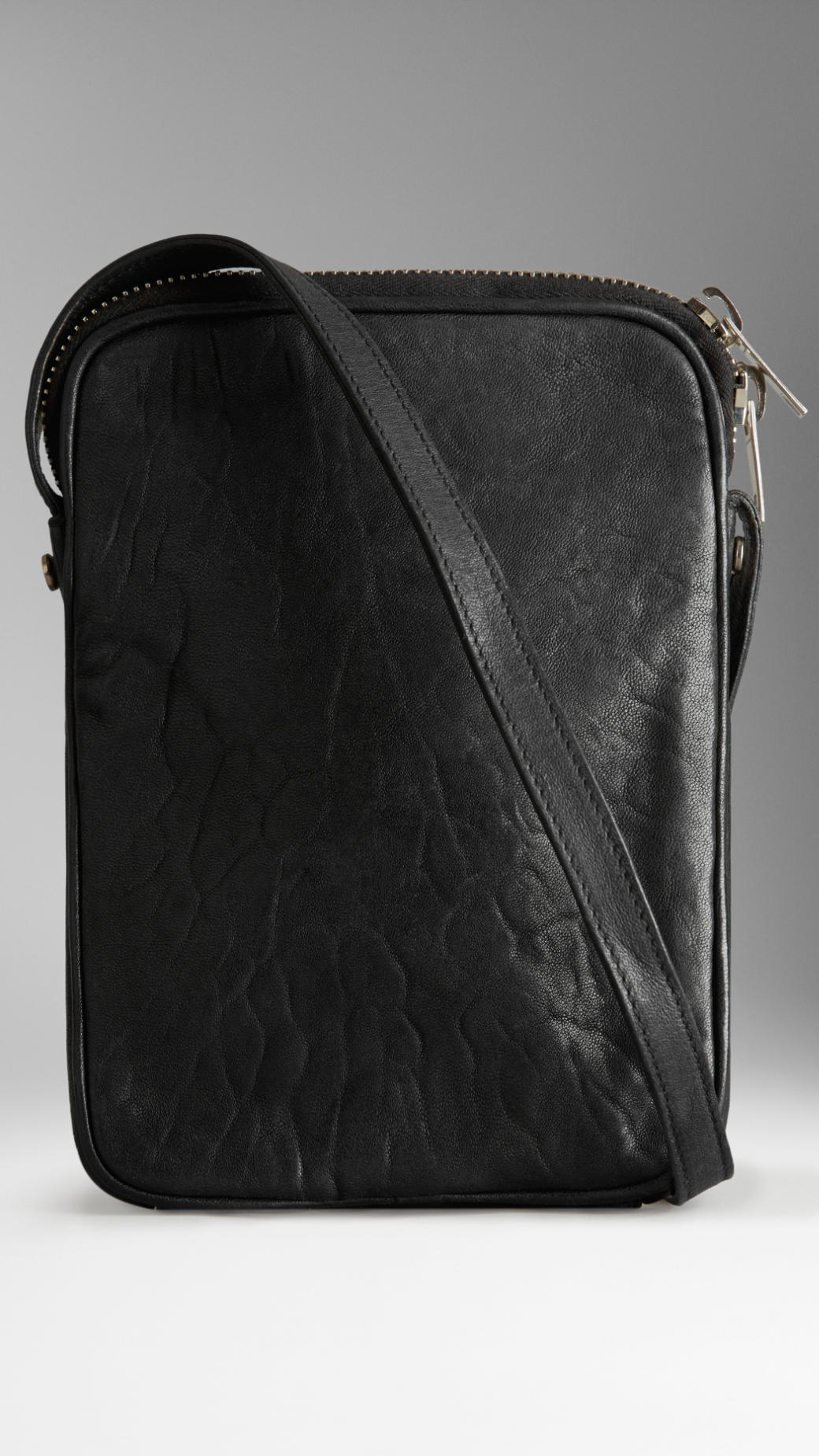 Lyst - Burberry Buffalo Leather Ipad Mini Crossbody Bag in Black for Men