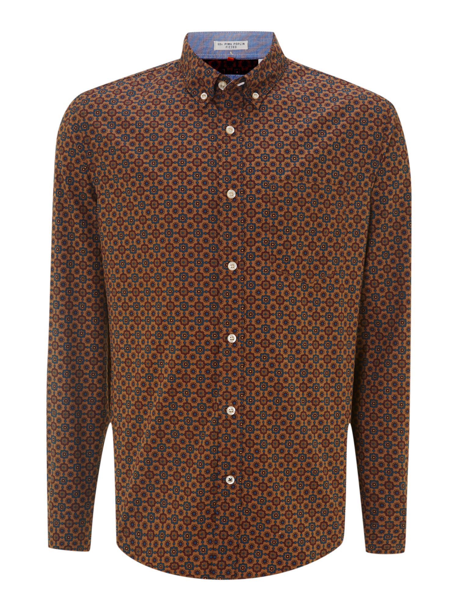 Dockers All Over Paisley Print Long Sleeve Shirt in Brown for Men | Lyst