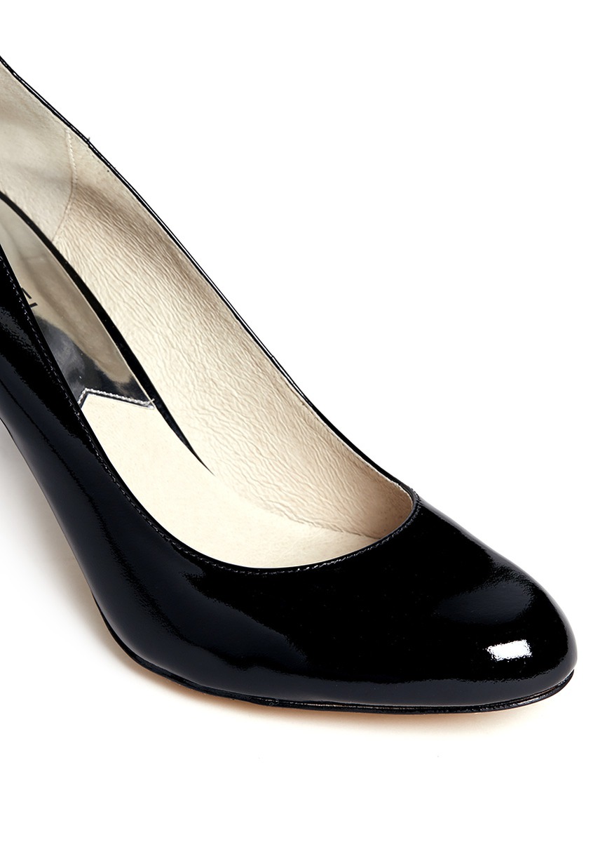 michael kors black patent leather sneakers