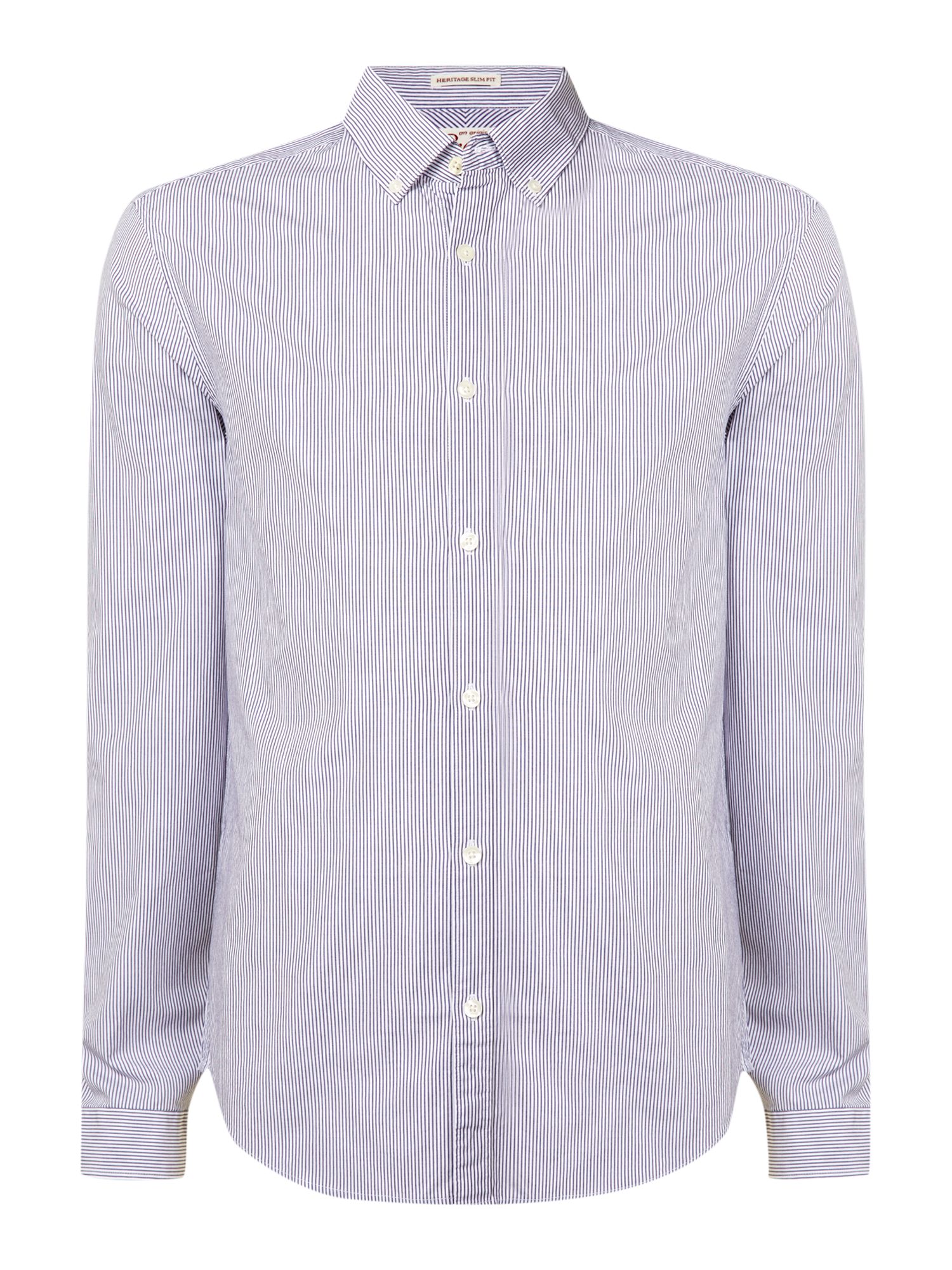 Original Penguin Button Down Collar Heritage Shirt in Blue for Men ...