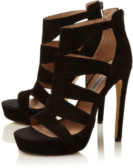 steve madden heel sandals black