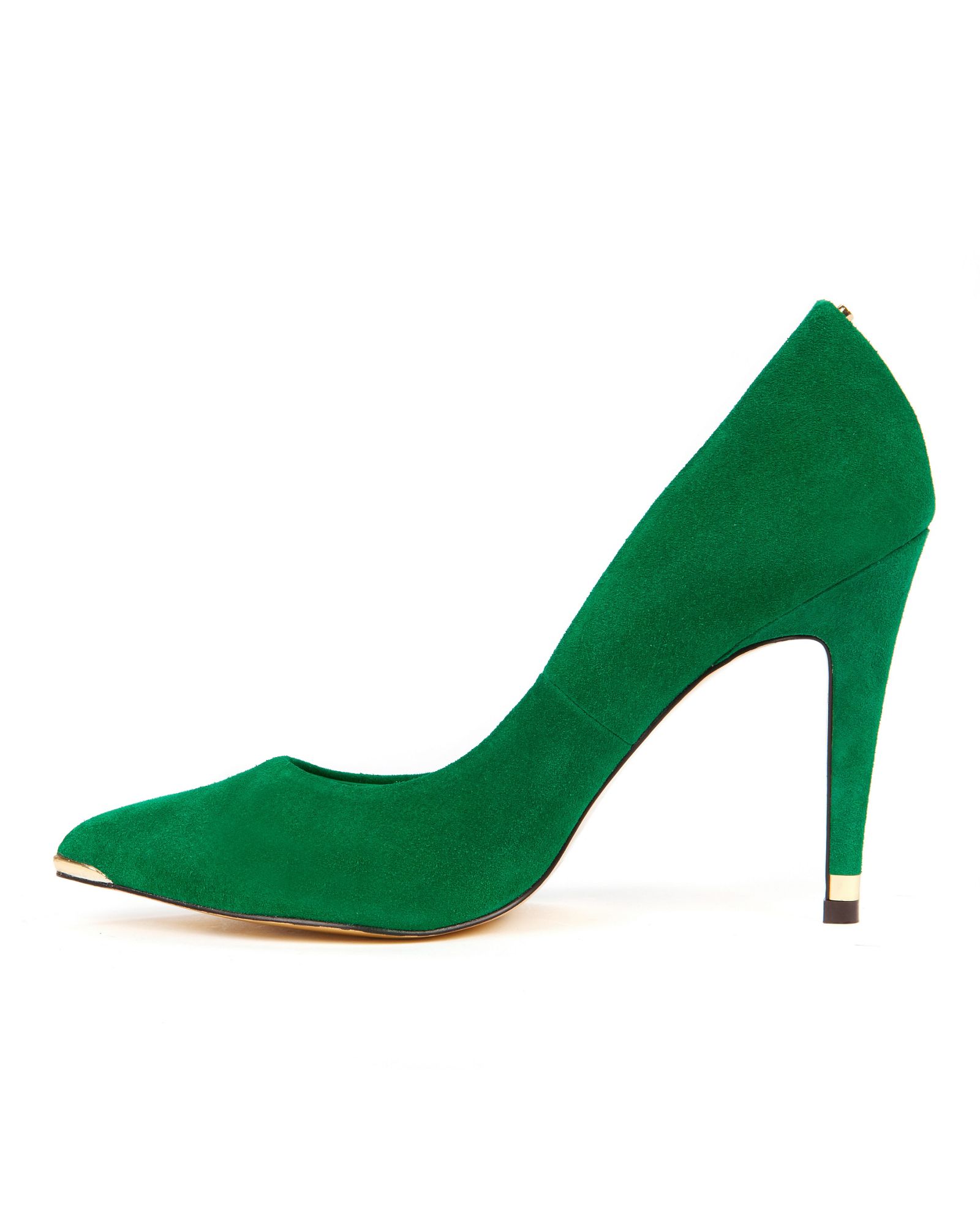 Ted baker Neevo Pointed Court Shoe in Green | Lyst