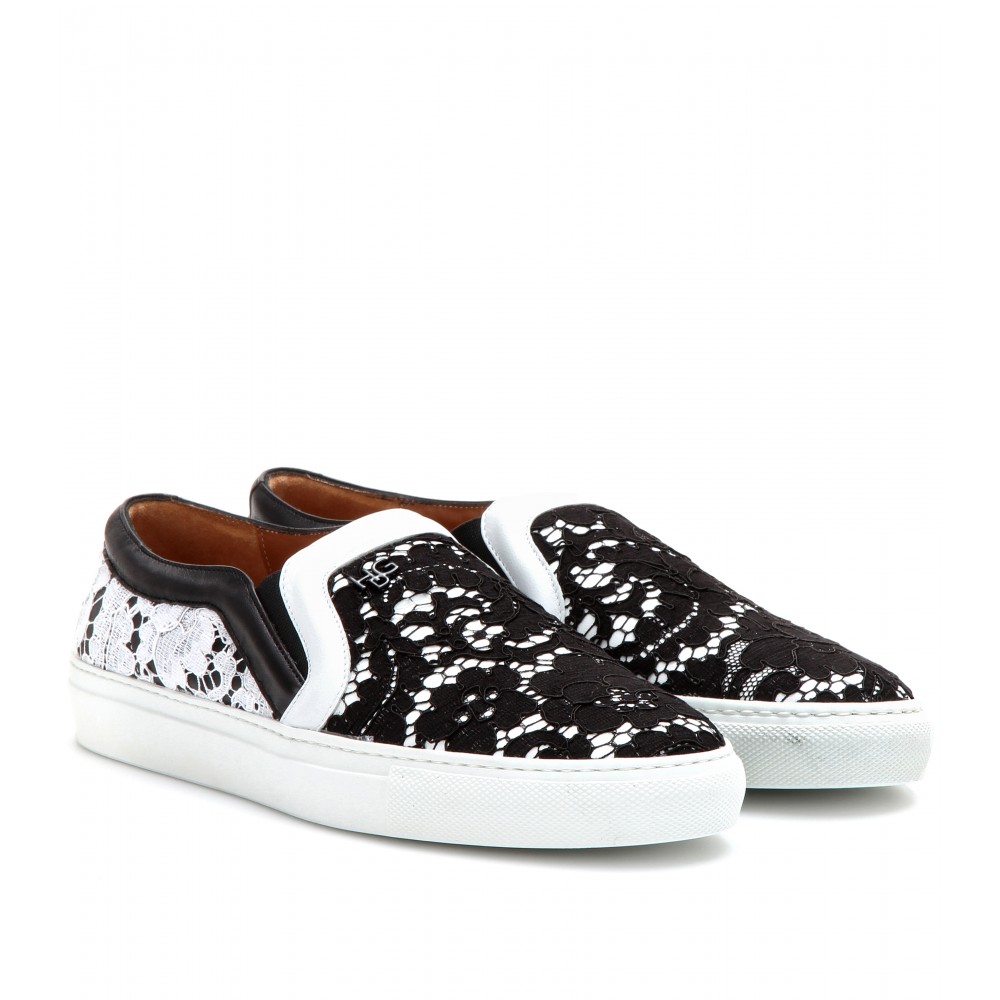 Givenchy Lace Slip-on Sneaker in White | Lyst
