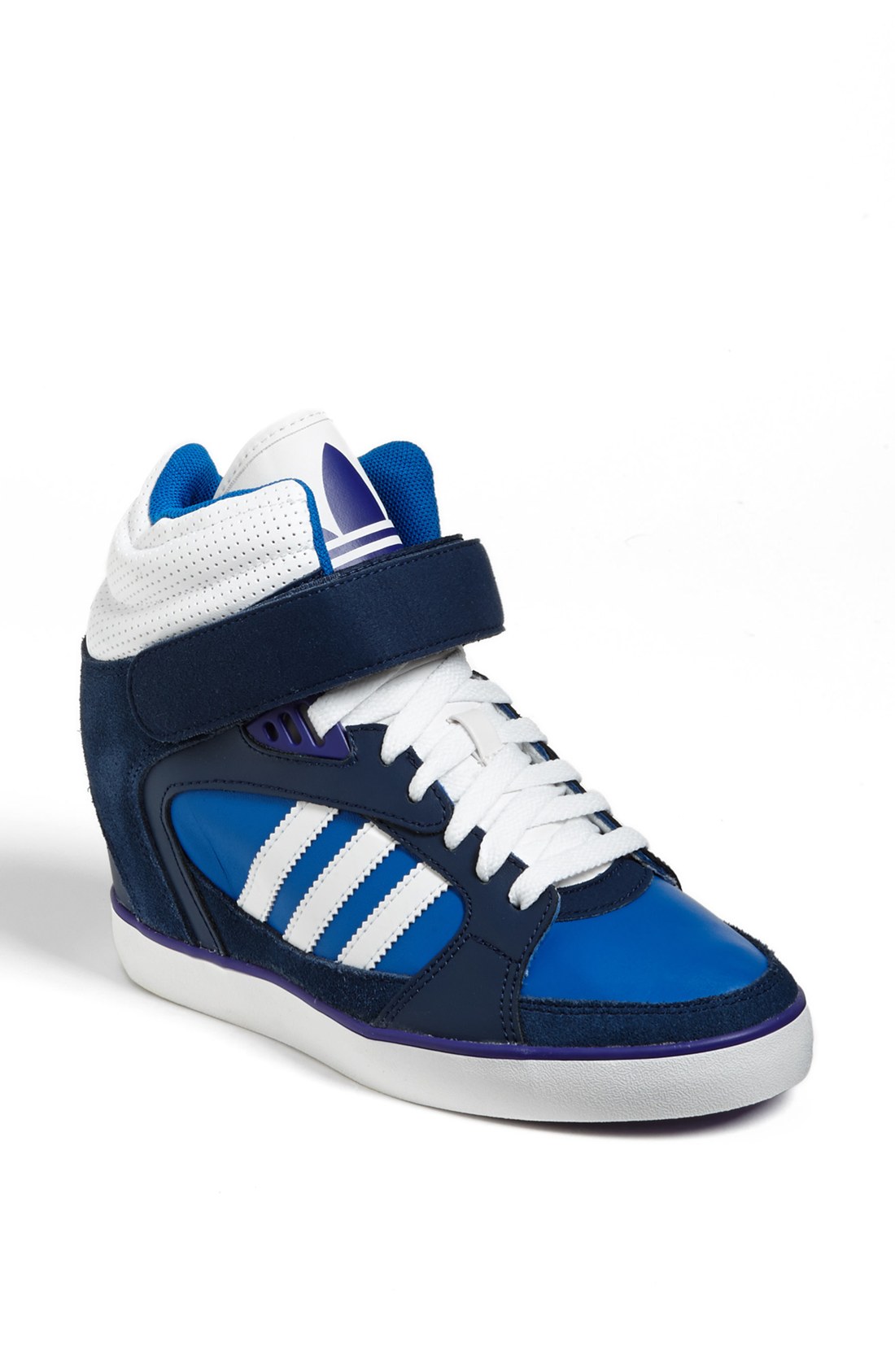 Adidas Amberlight Up Basketball Wedge Sneaker in Blue (Dark Slate ...