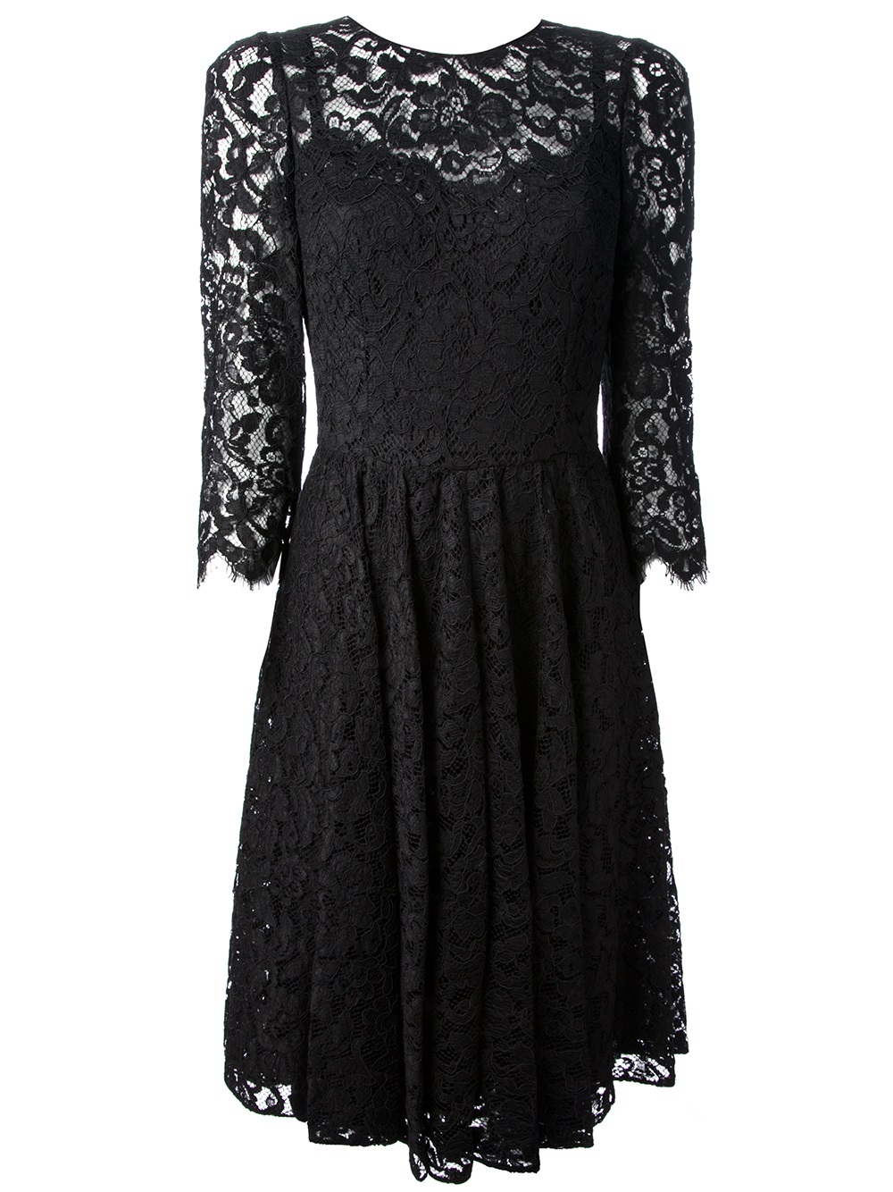 Dolce & Gabbana Lace Dress in Black | Lyst