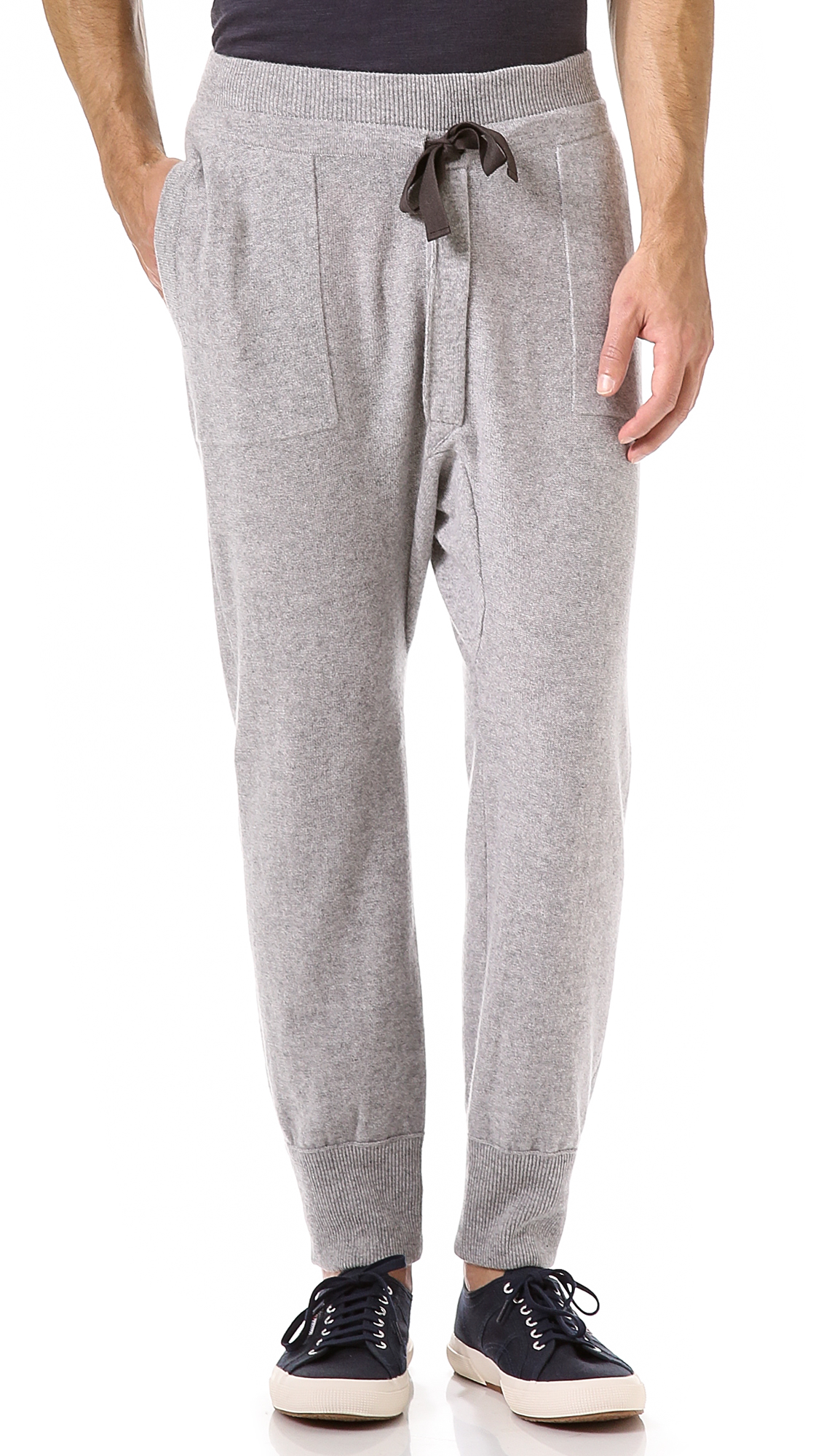 Lyst - Inhabit Cashmere Sweatpants in Gray for Men