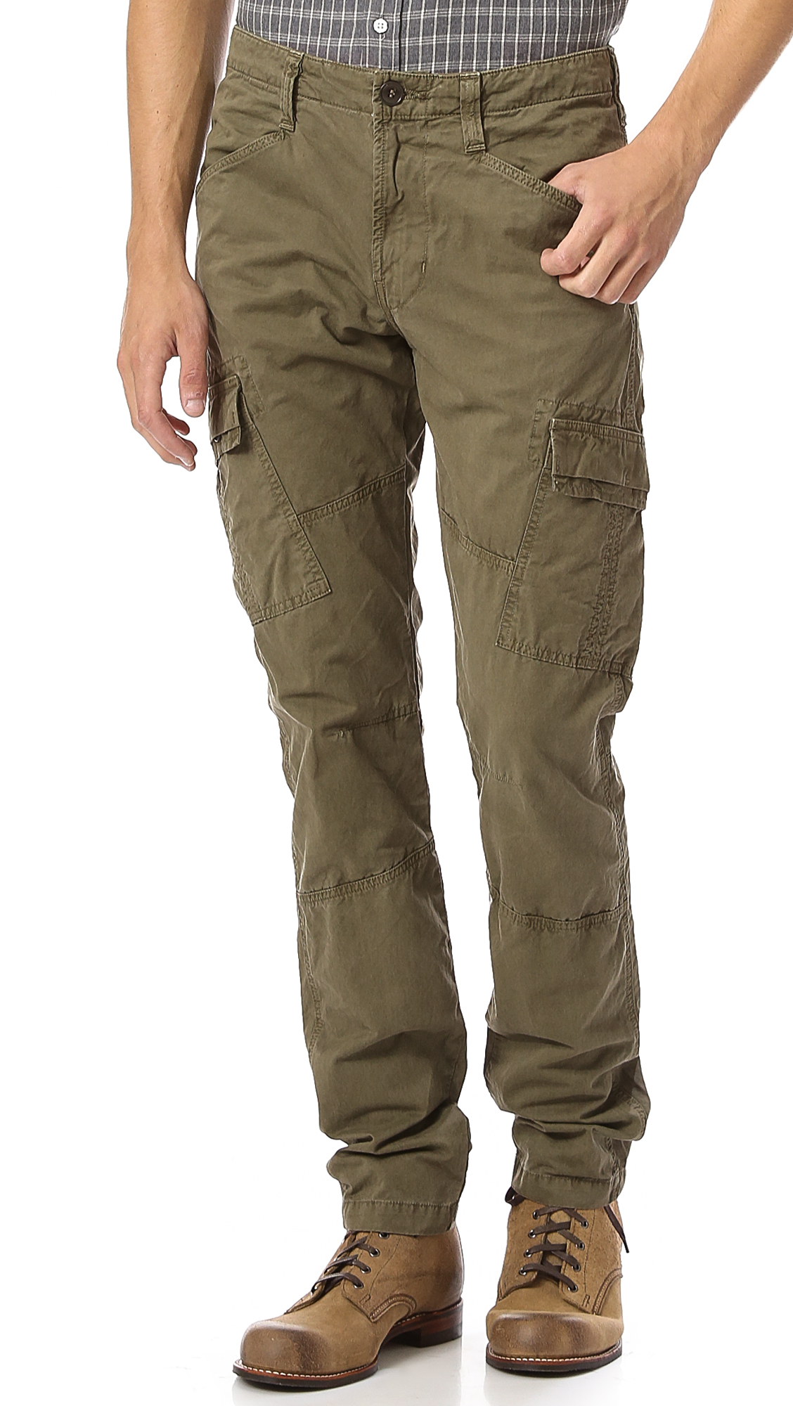 J brand Vintage Trooper Slim Cargo Pants in Natural for Men | Lyst