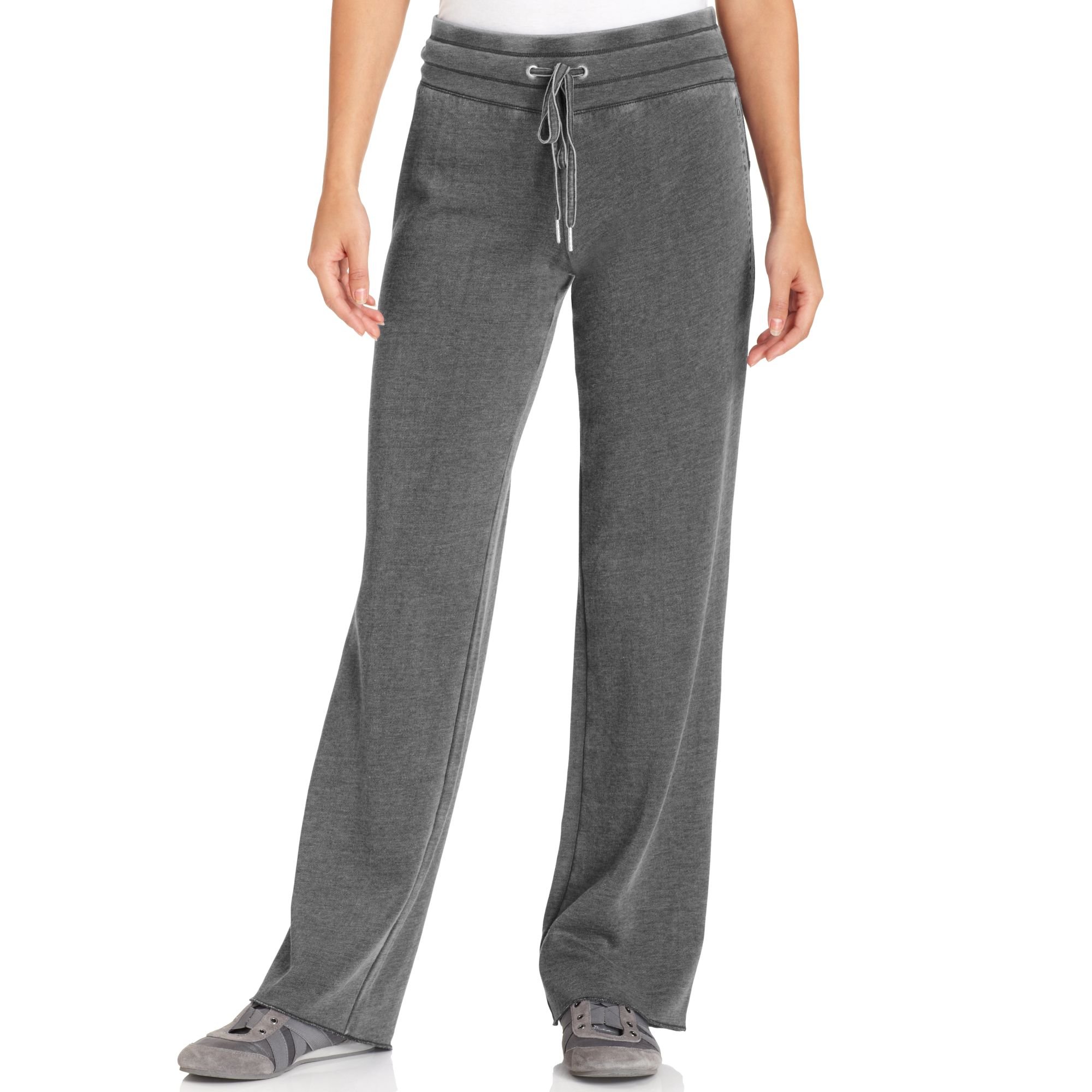 Calvin Klein Wideleg Active Sweatpants in Gray (Slate Heather) | Lyst