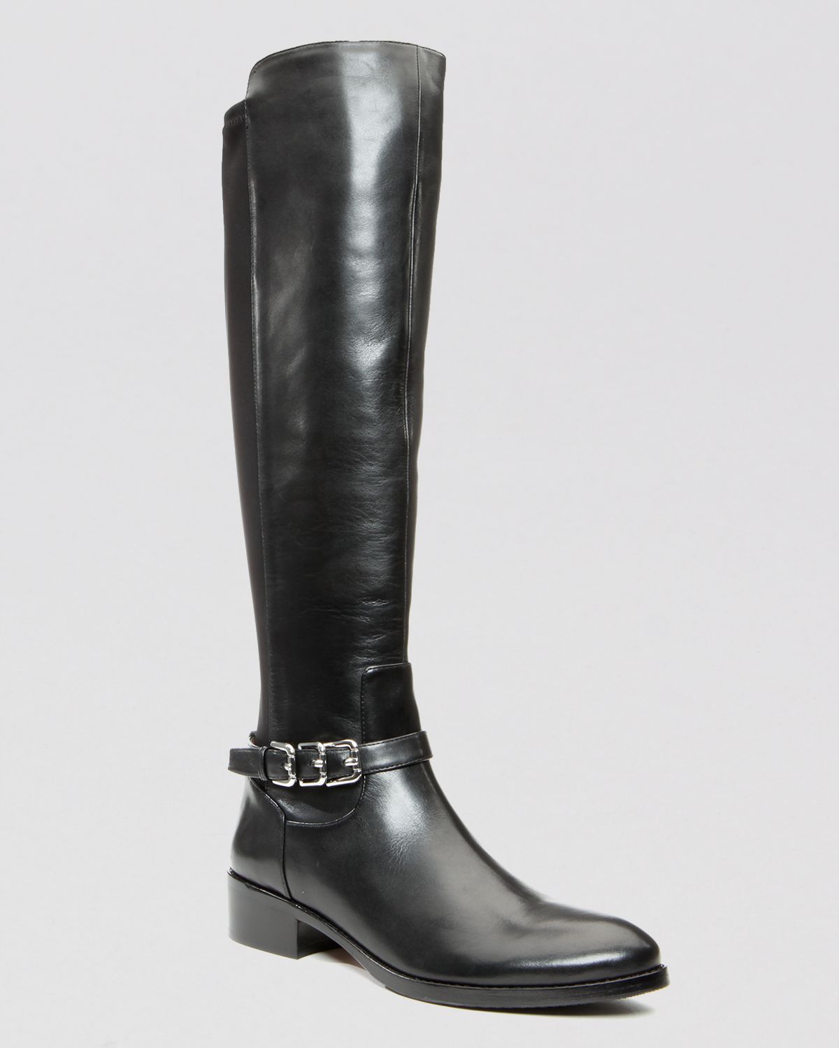 Donald J Pliner Tall Boots Nellie Flat in Black | Lyst