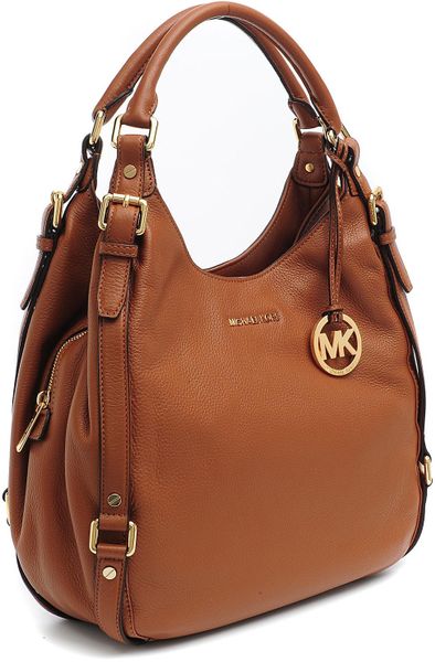 Michael Kors Leather Hobo Bedford in Brown | Lyst