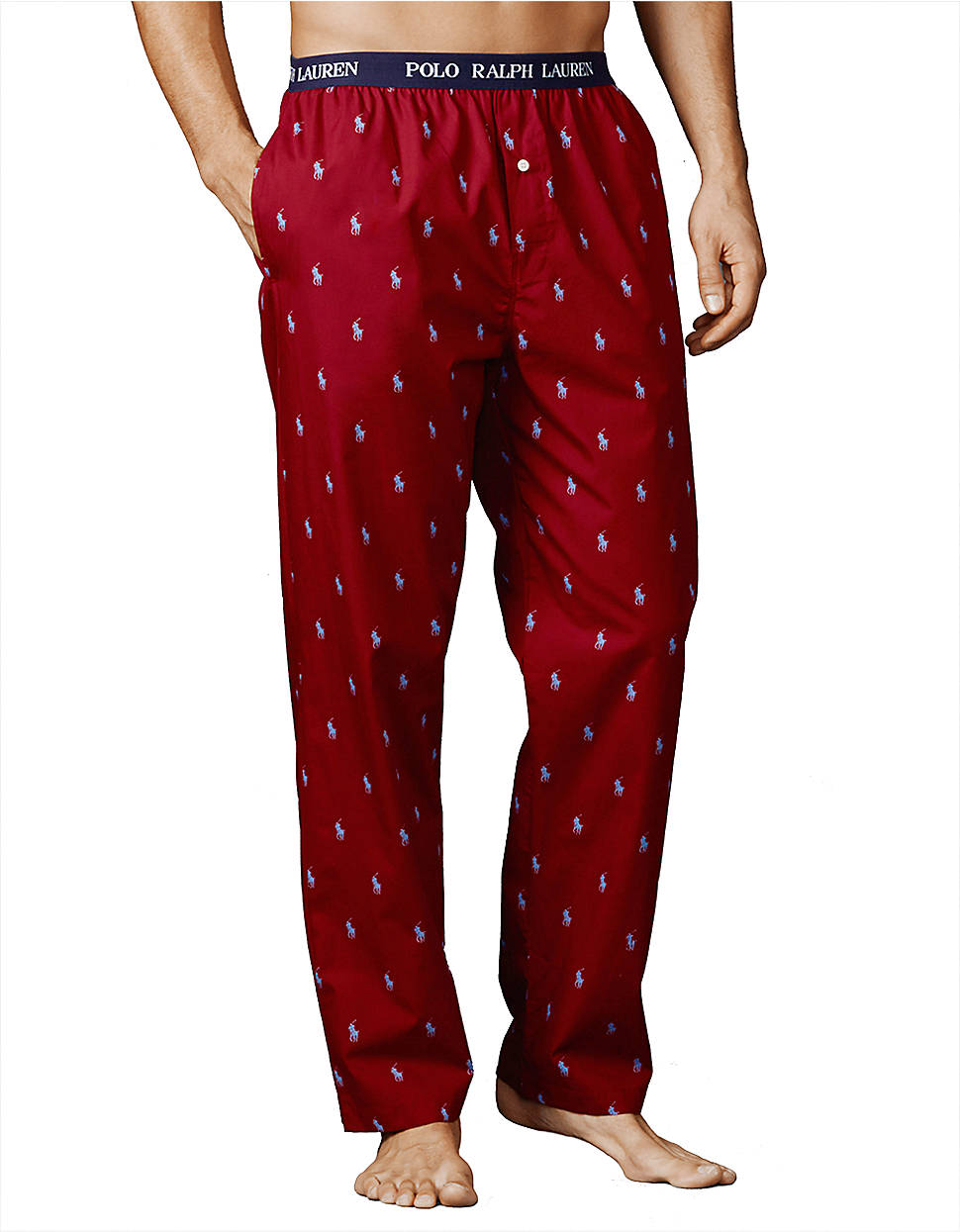 Lyst - Polo Ralph Lauren Pony-print Woven Pajama Pants in Red for Men