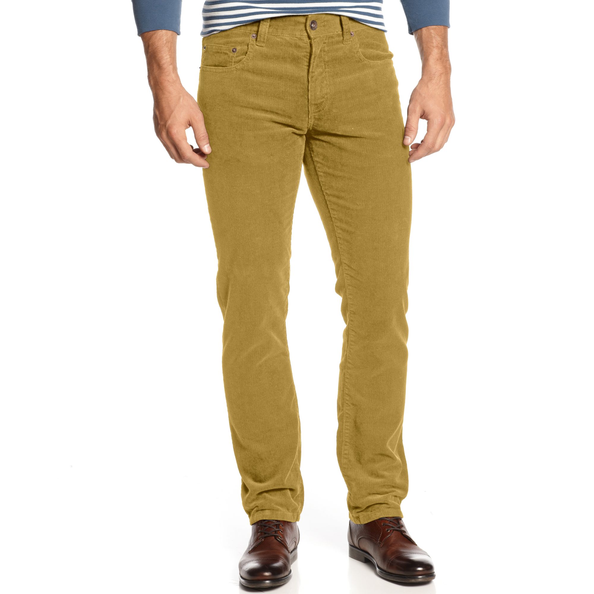 American Rag Corduroy Pants in Gold for Men (Dull Gold) | Lyst